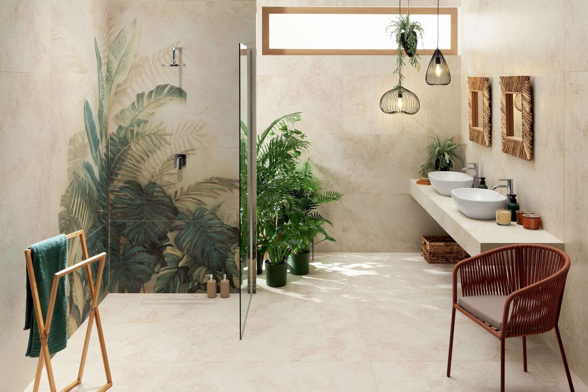 Alabaster Shine Leaves 24x48 Matte Porcelain Wall Décor Tile - Element A3
