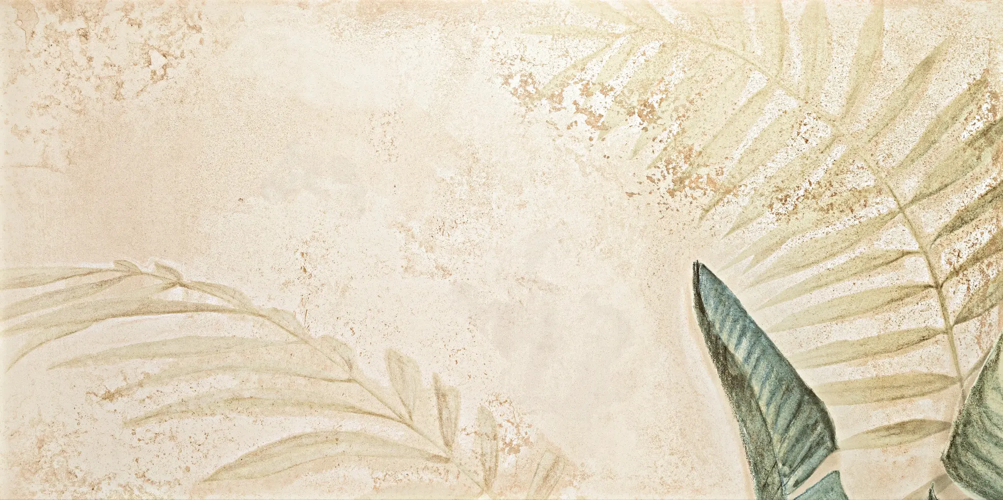 Alabaster Shine Leaves 24x48 Matte Porcelain Wall Décor Tile - Element A4