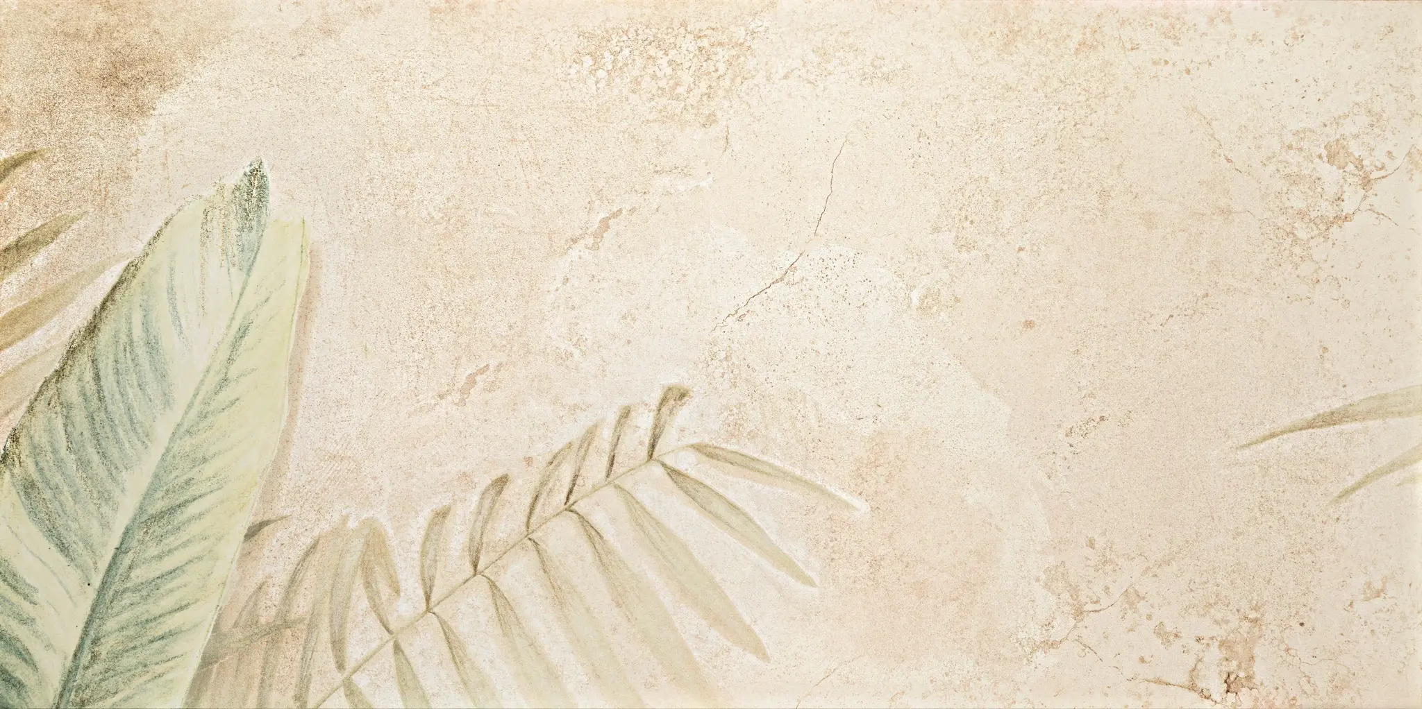 Alabaster Shine Leaves 24x48 Matte Porcelain Wall Décor Tile - Element B4