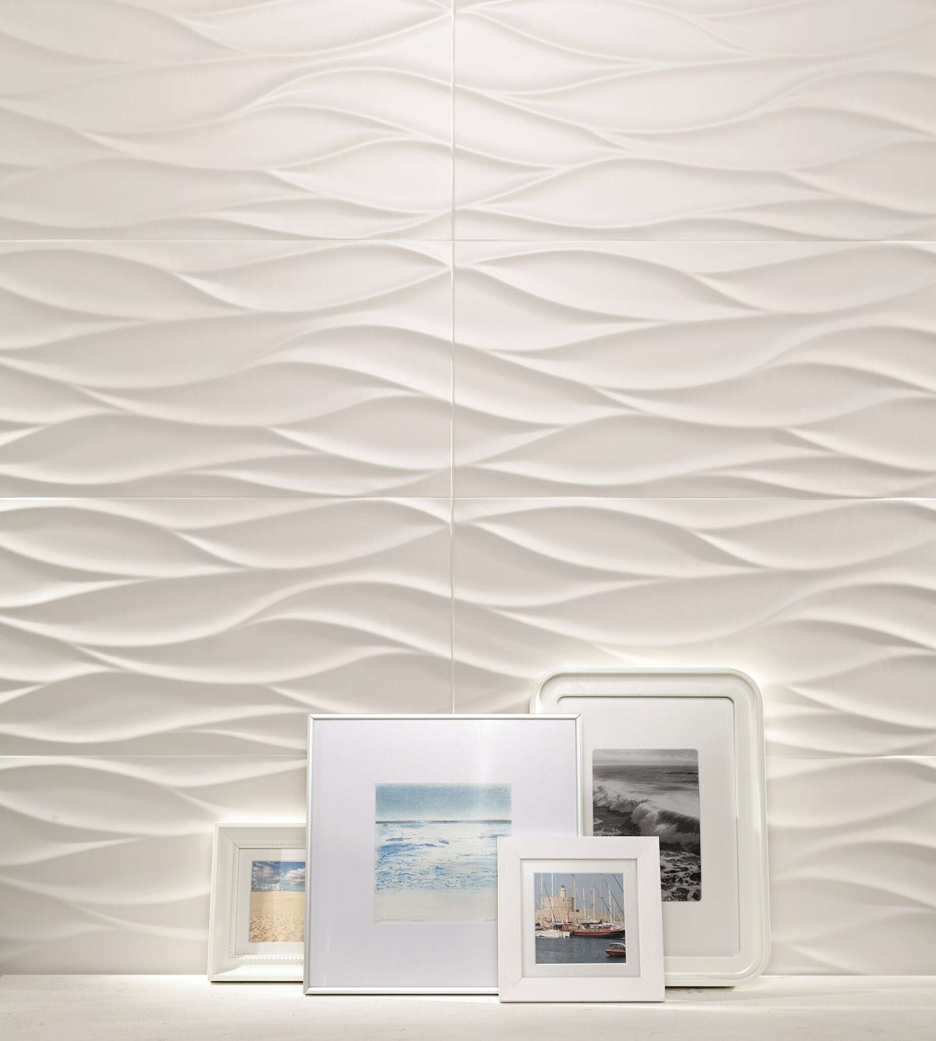 All in white White 12x24 Matte Ceramic Structure Wall Tile