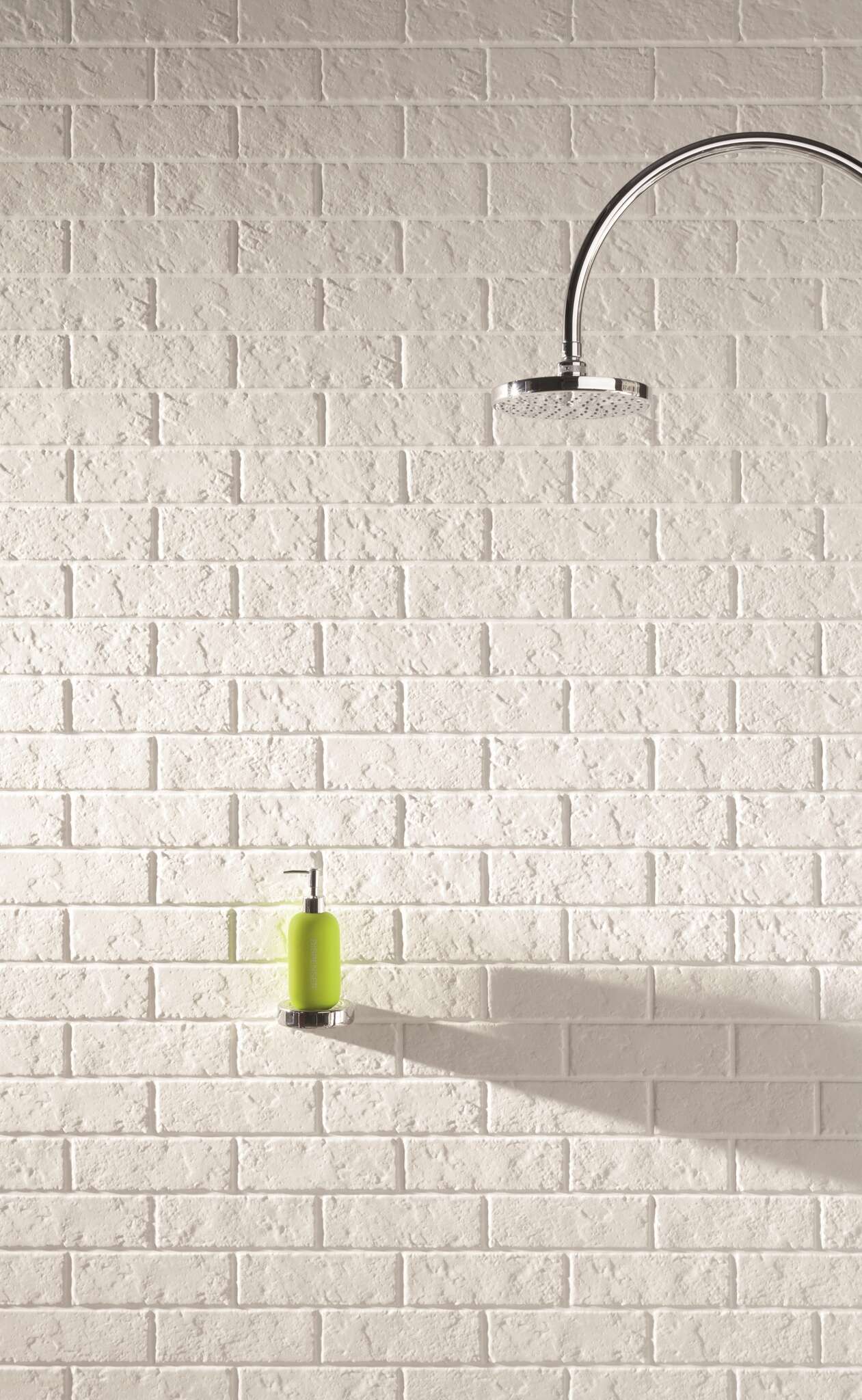 All in white White 3x9 Matte Ceramic Brick Wall Tile