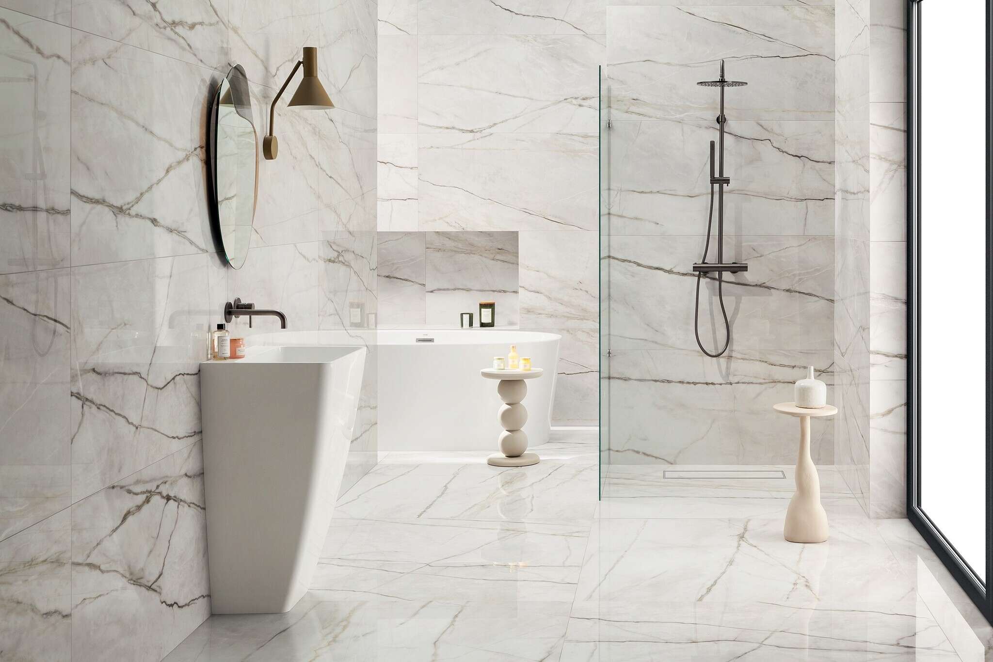 Amarena Gray 48x108 Polished Porcelain Tile