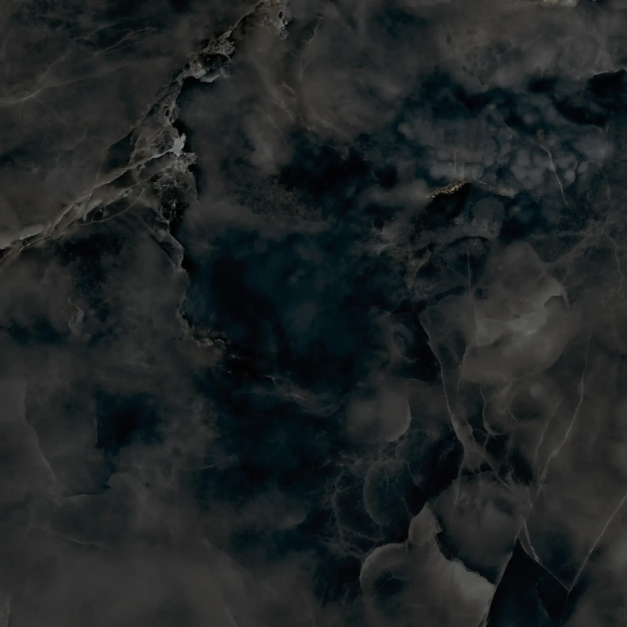 Aquamarine Black 32x32 Polished Porcelain Tile