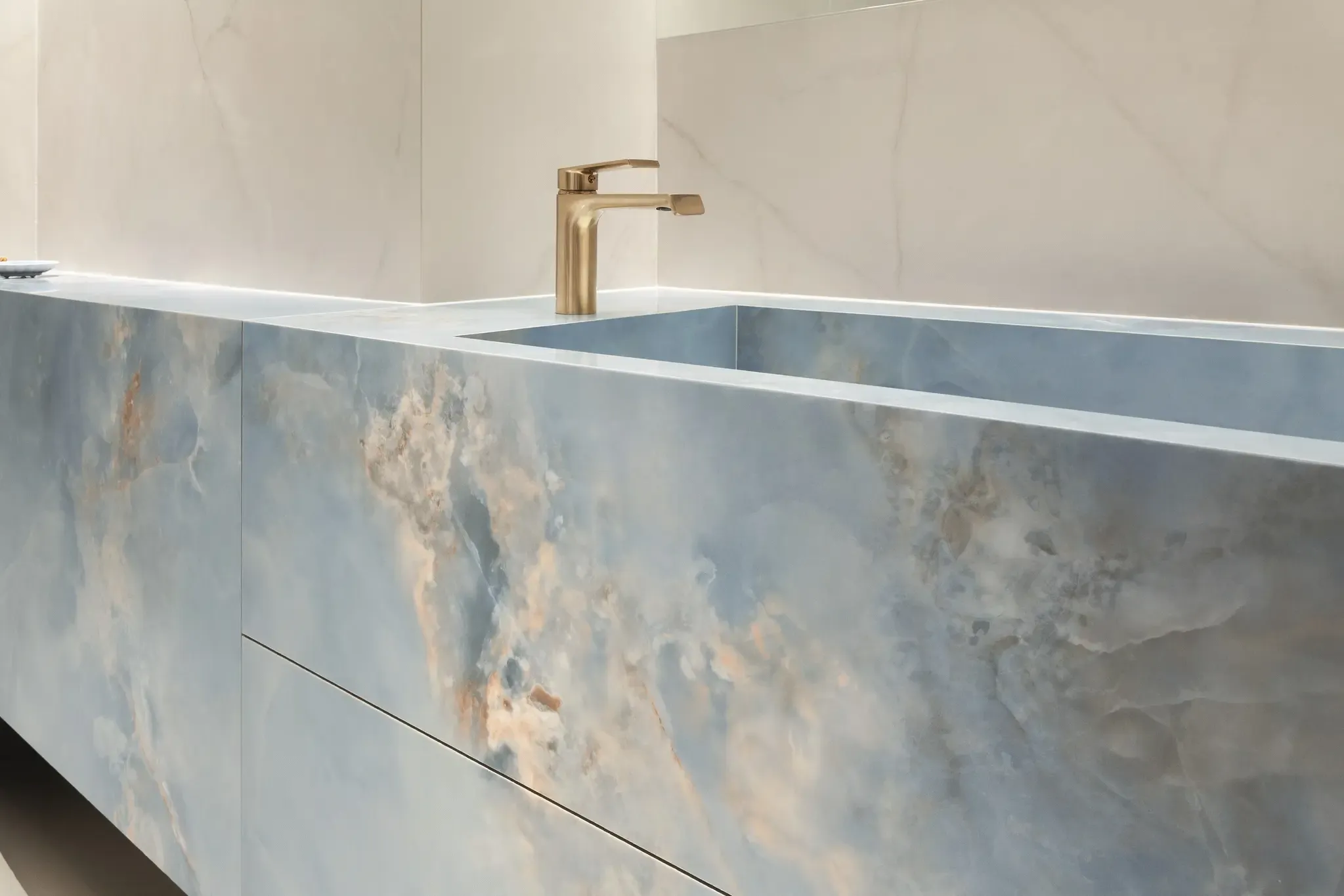 Aquamarine Blue 24x48 Polished Porcelain Tile