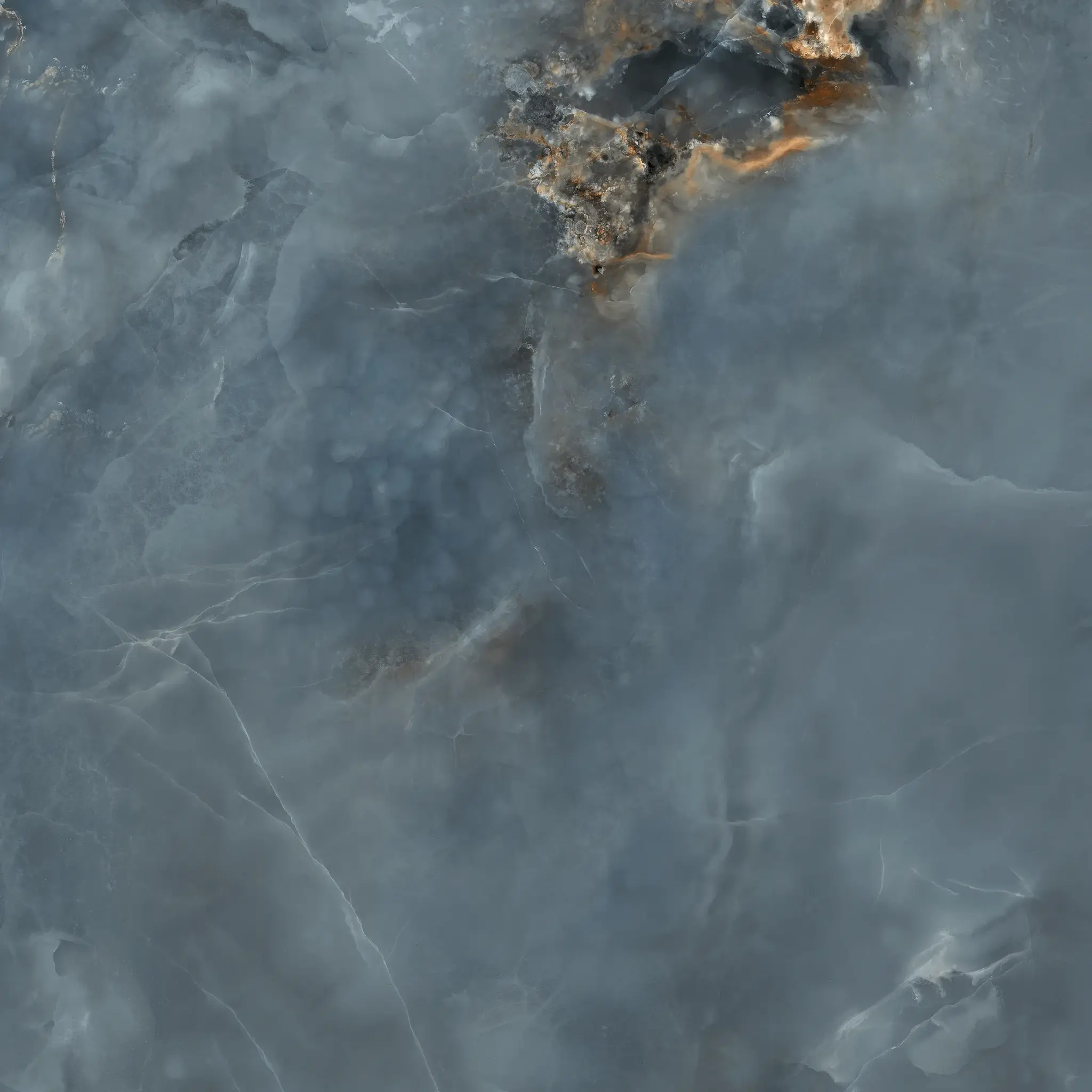 Aquamarine Navy 32x32 Polished Porcelain Tile