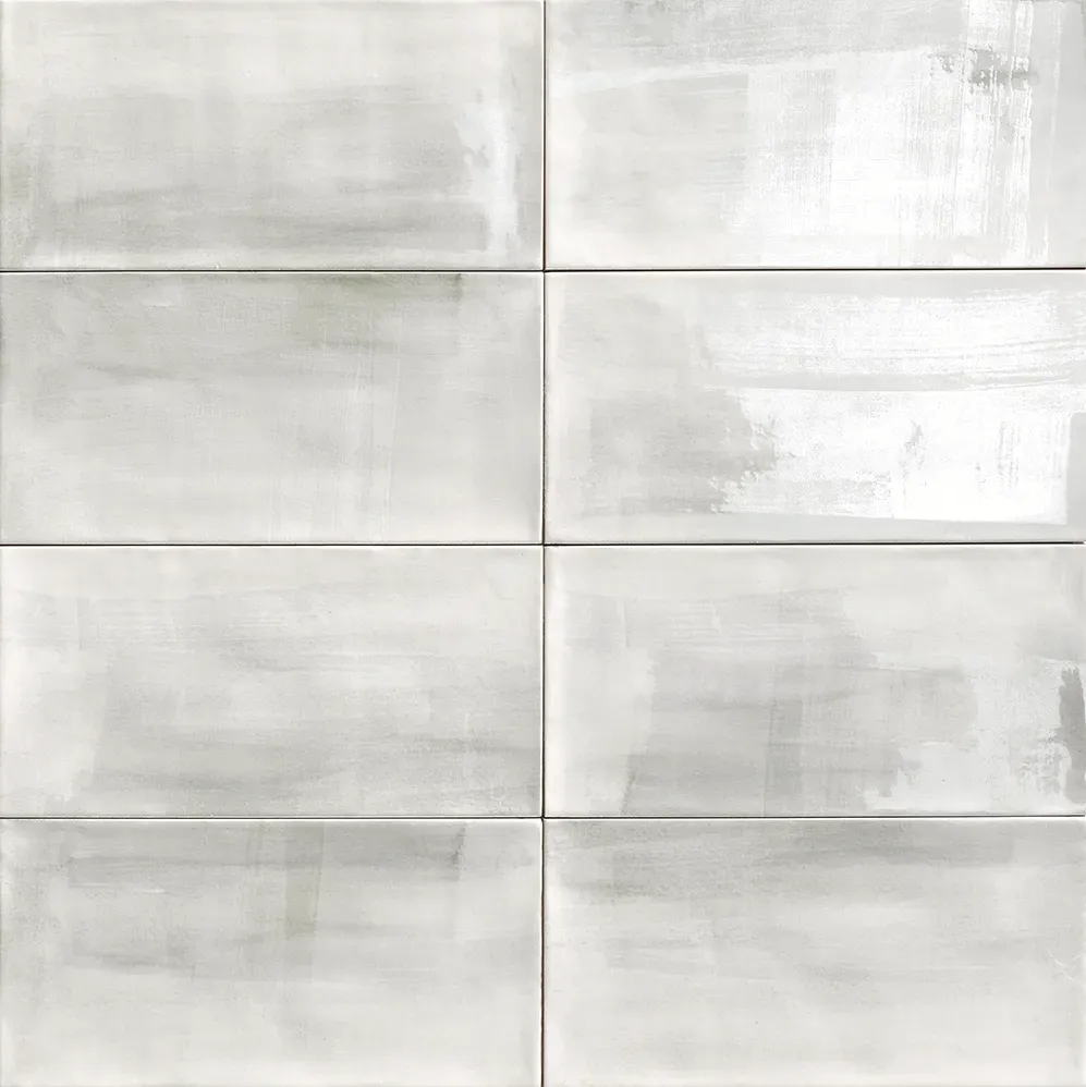 Aquarelle Gray 6x12 Glossy Ceramic Wall Tile