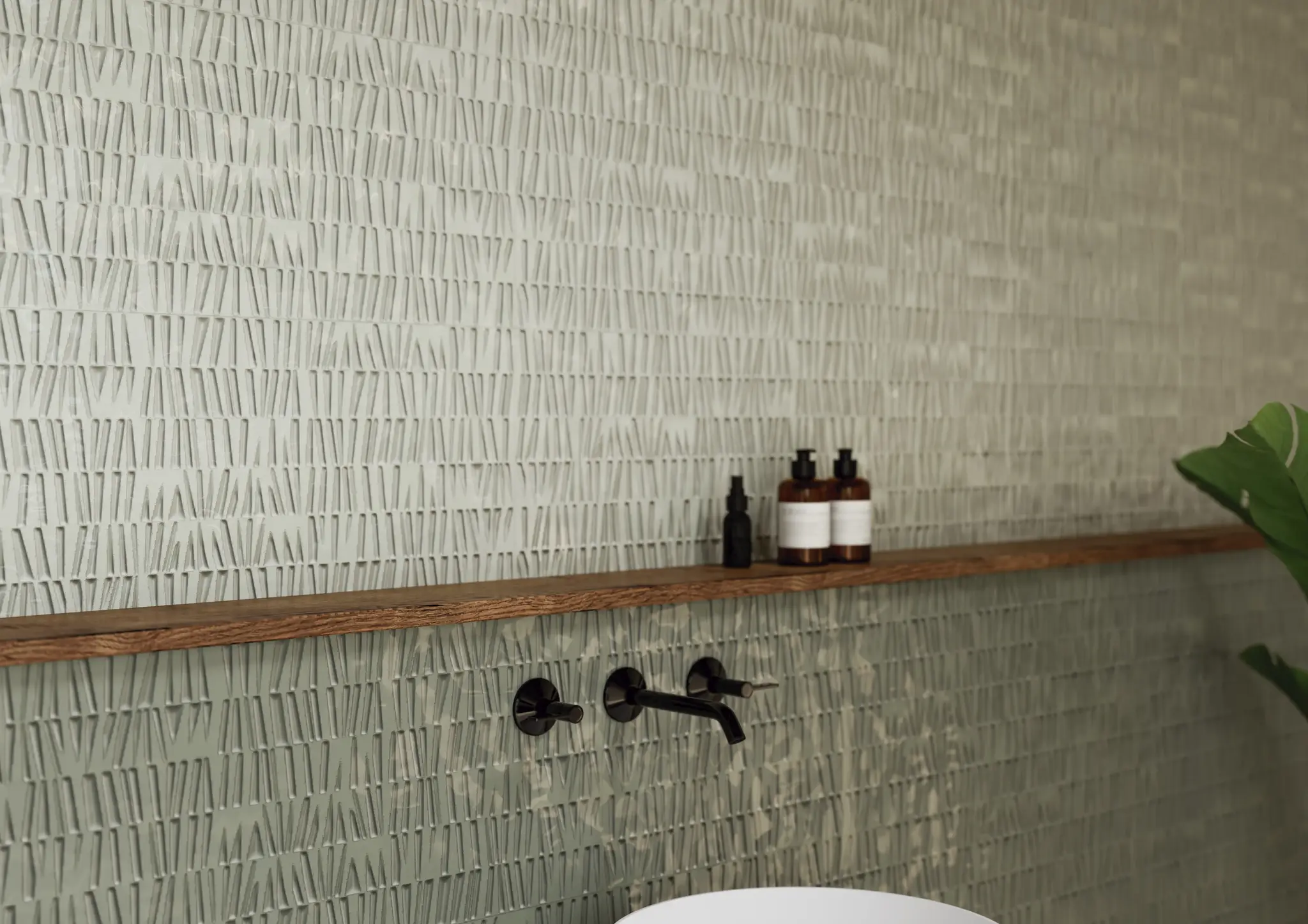 Aurora Green 12x36 Glossy Ceramic Structure Wall Tile