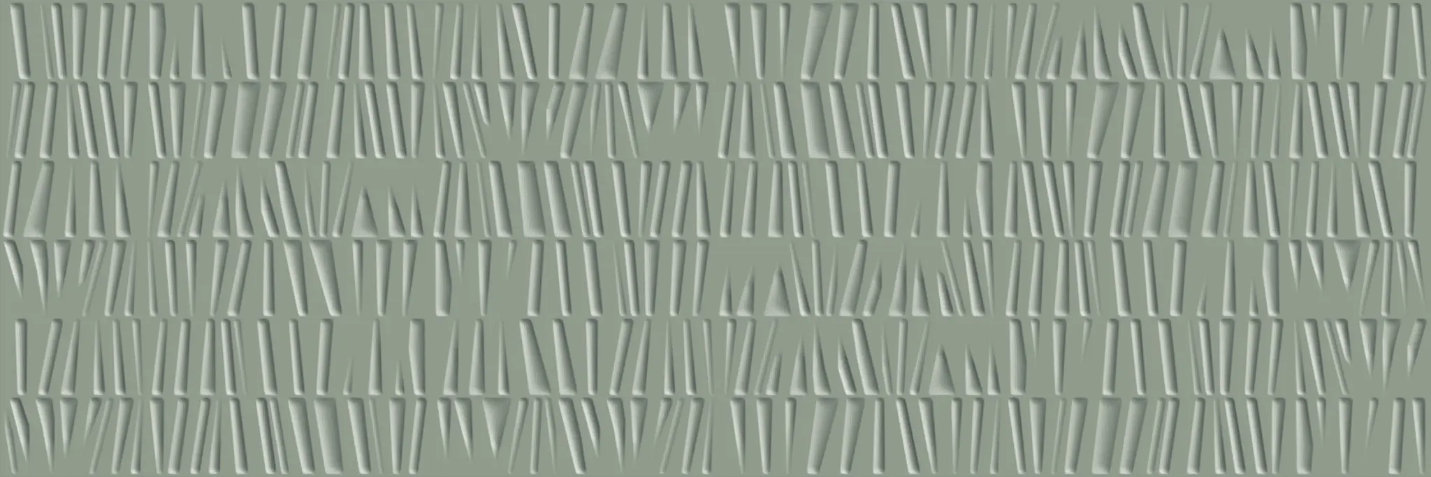 Aurora Green 12x36 Glossy Ceramic Structure Wall Tile