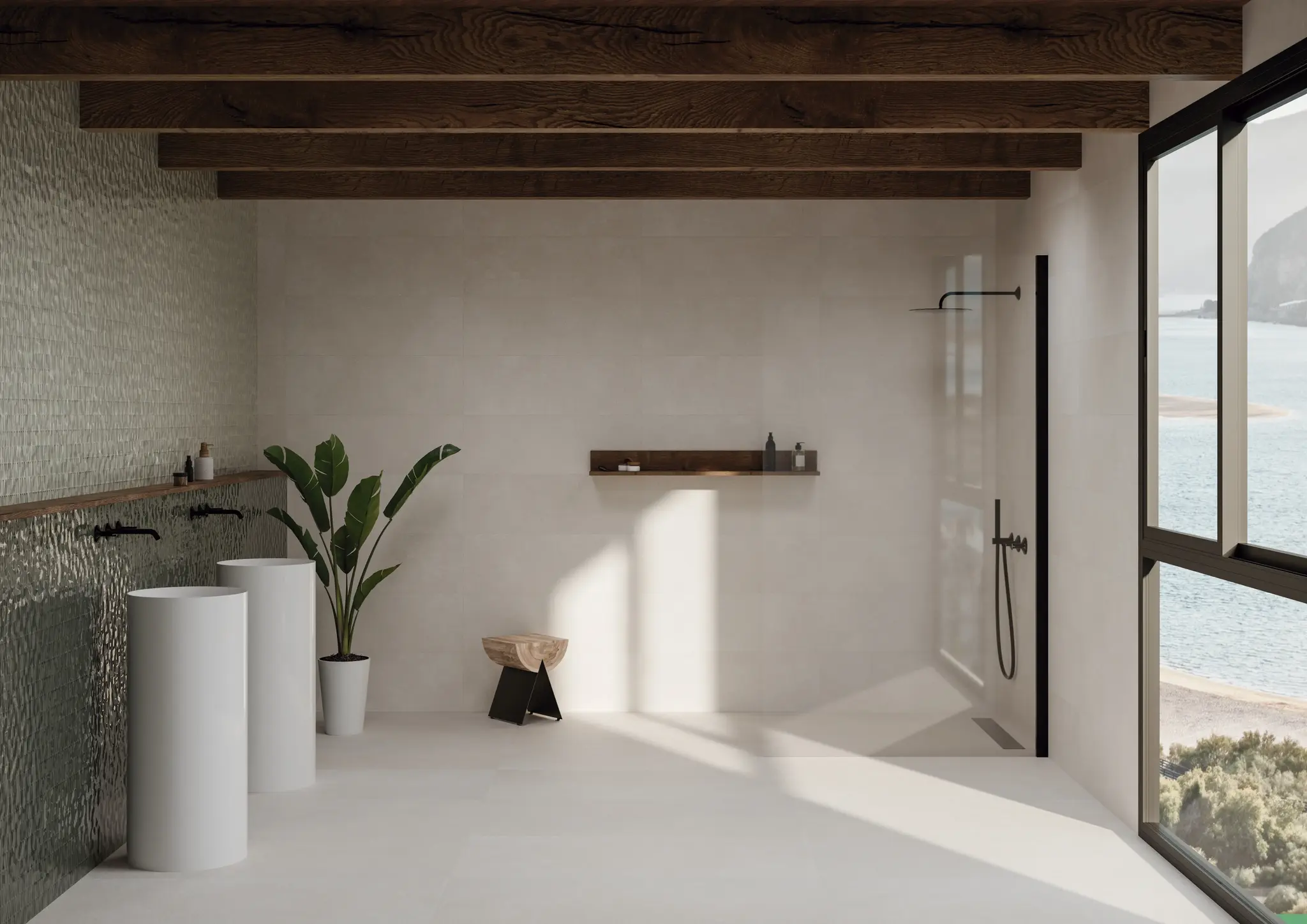 Aurora White 12x36 Semi-Matte Ceramic Wall Tile