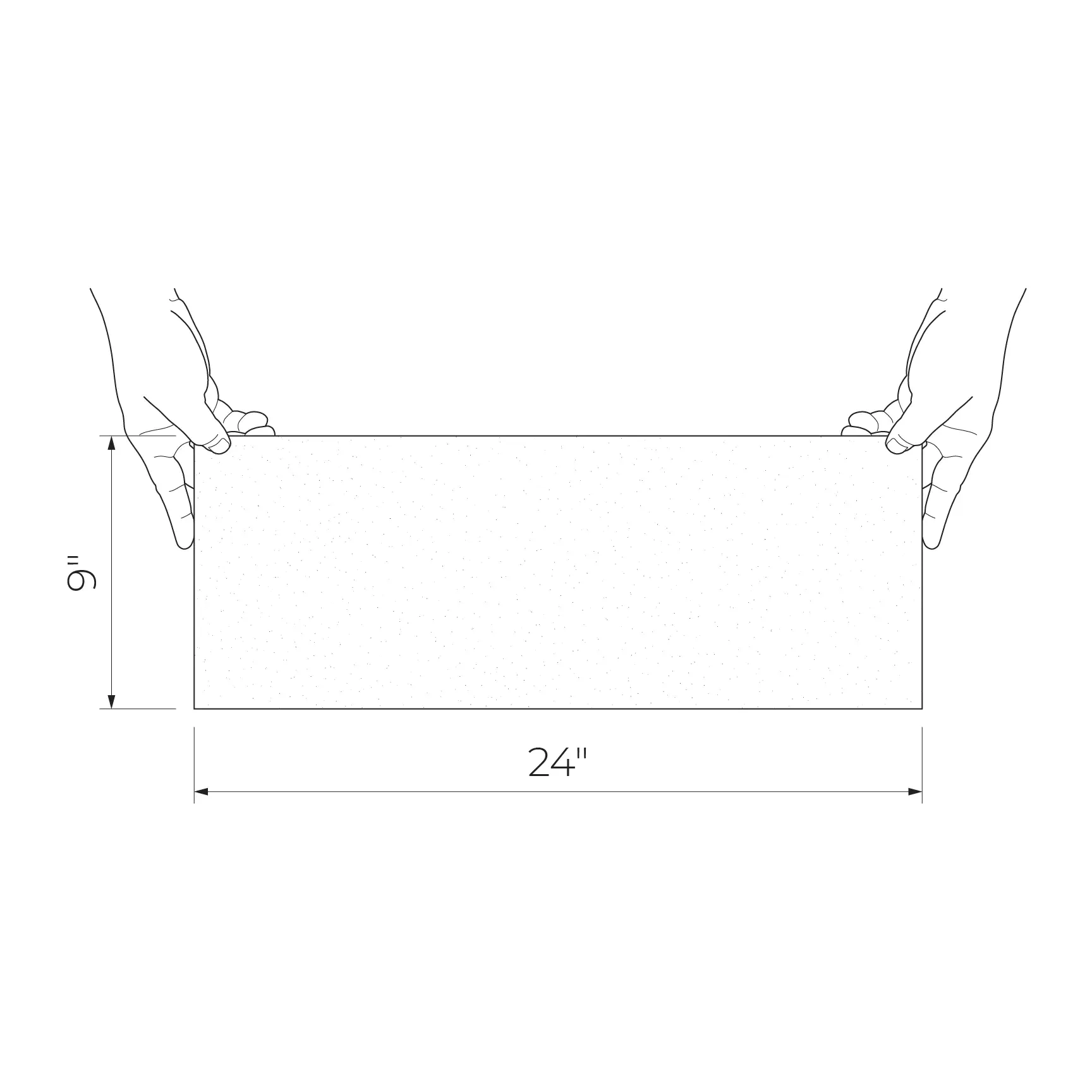 Balance Stone 9x24 White Matte/Black Polished Porcelain Décor