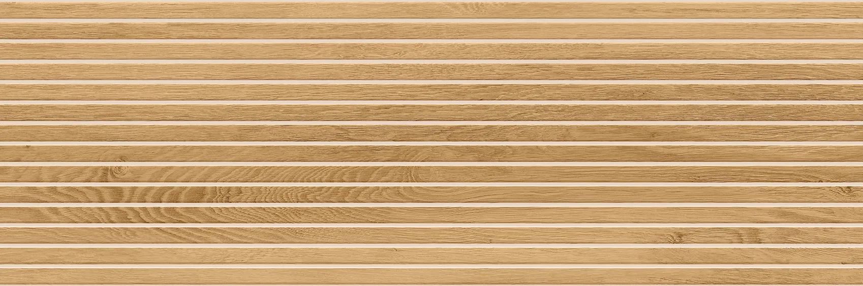 Bandwood Beige 16x48 Matte White Grout Structure Ceramic Wall Tile