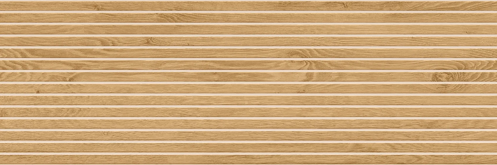 Bandwood Beige 16x48 Matte White Grout Structure Ceramic Wall Tile