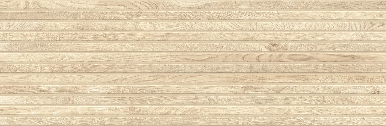 Bandwood Cream 12x35 Matte Structure Ceramic Wall Tile