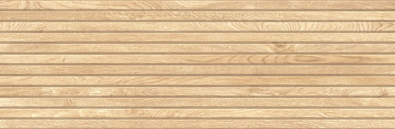 Bandwood Light Cream 12x35 Matte Structure Ceramic Wall Tile