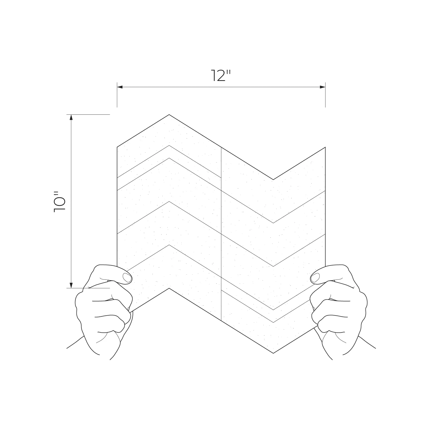 Blackwall Black 12x10 Lappato Porcelain with Polished Copper Wall Mosaics