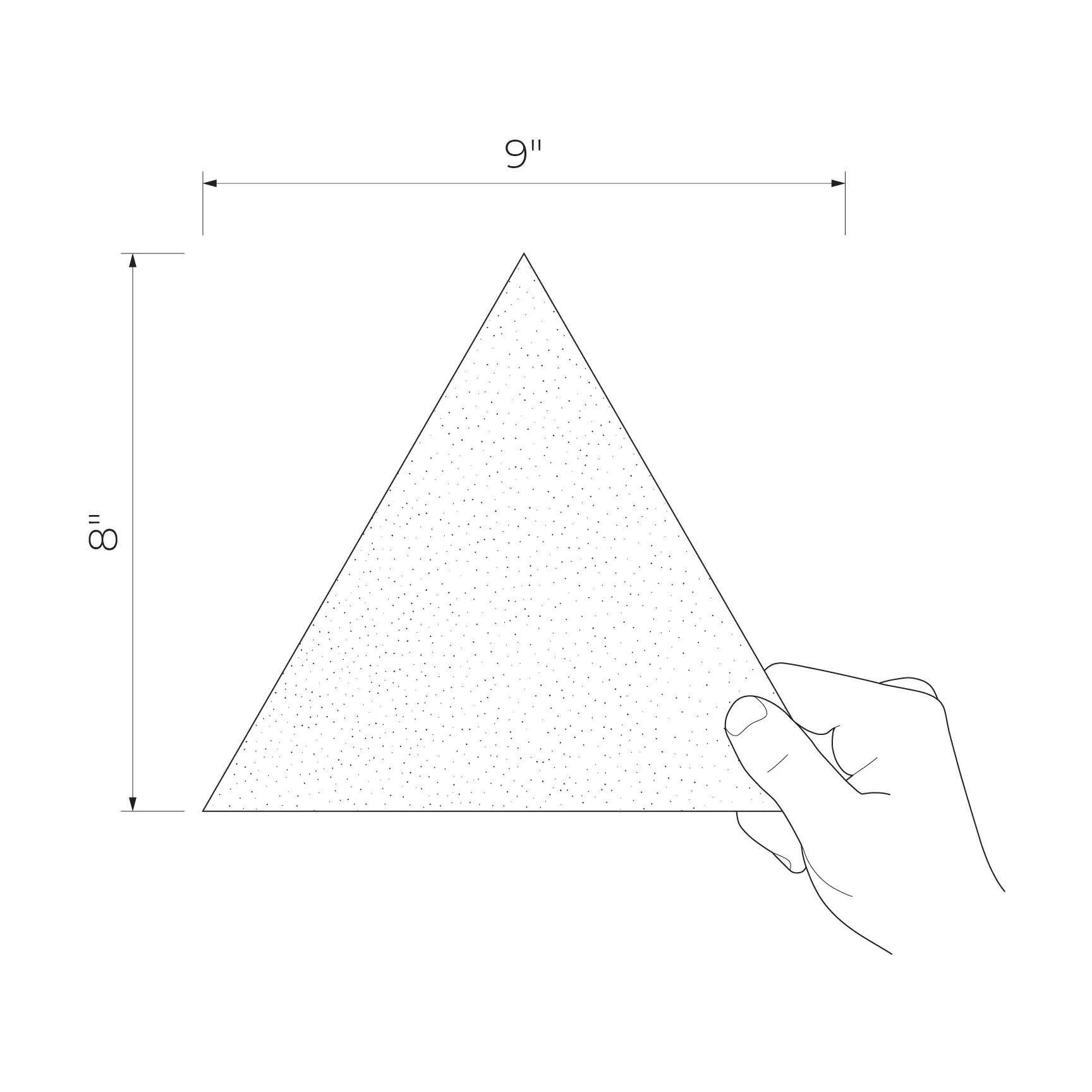 Boho 3 Porcelain mosaic element 8x9