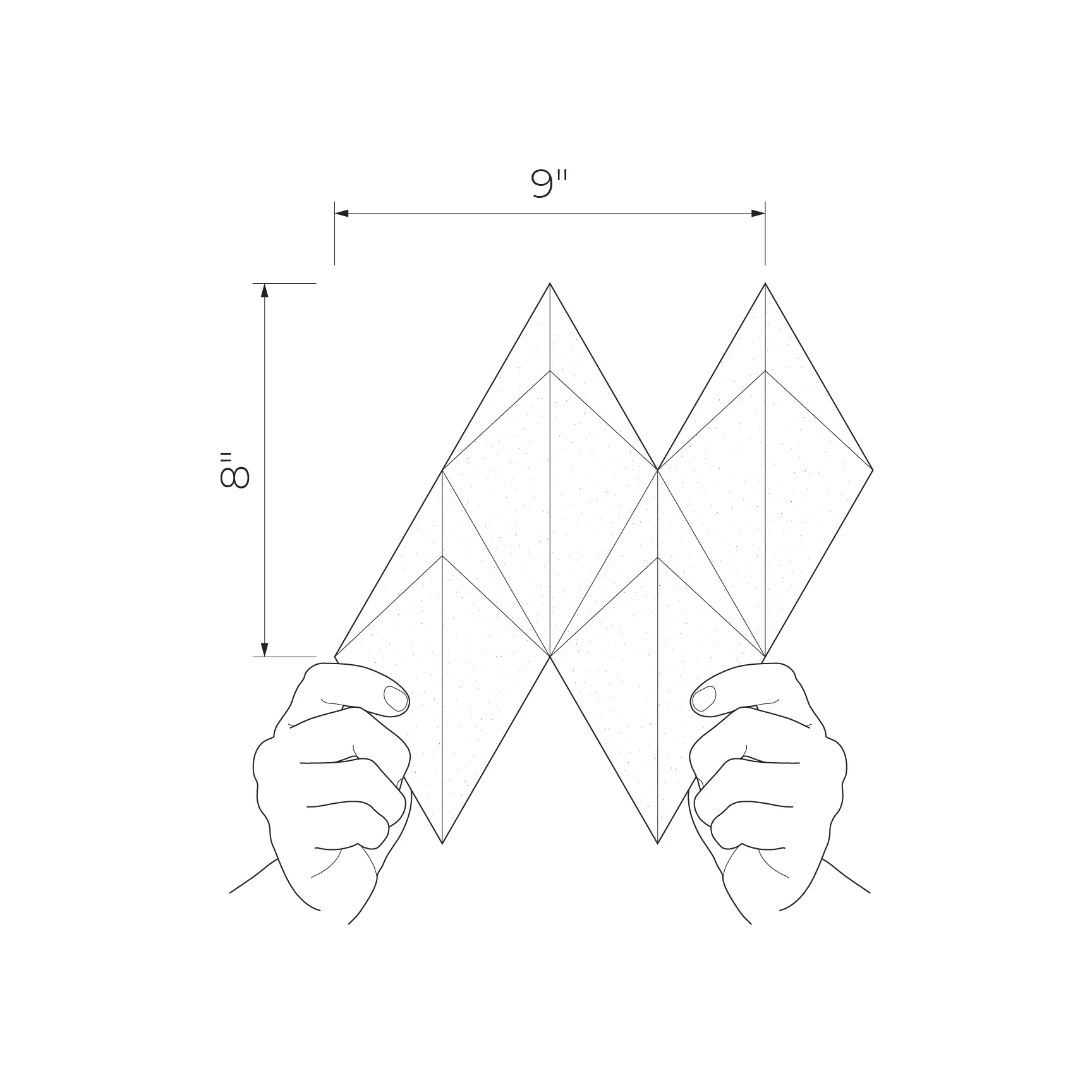 Brainstorm Graphite 8x9 Glossy with Copper Ceramic Wall Mosaics