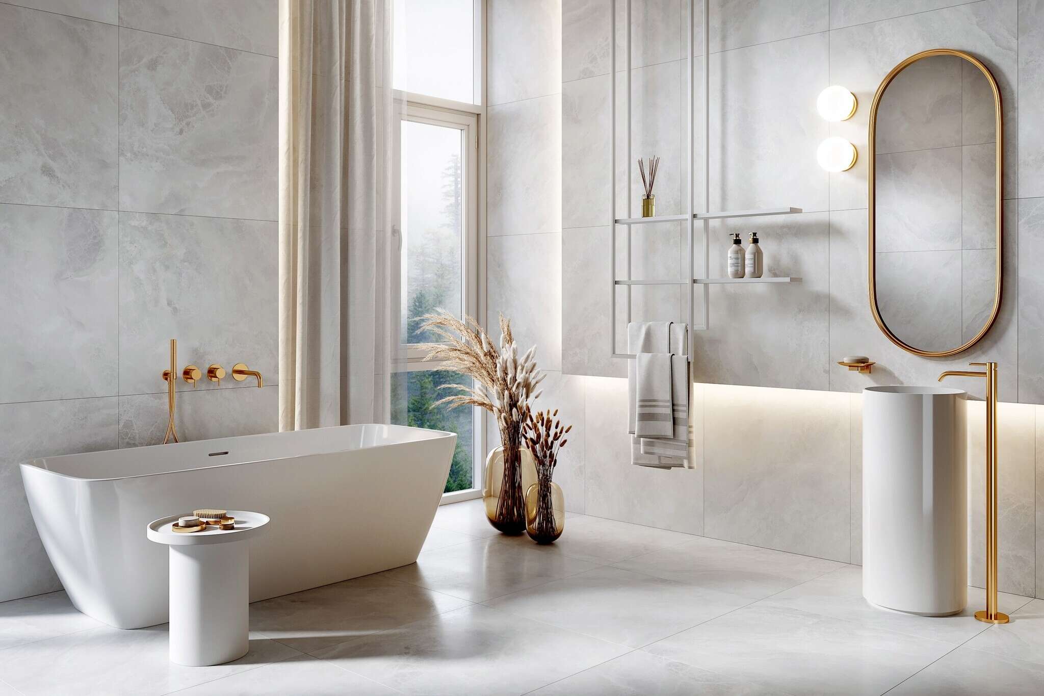 Bunkyo Ivory 32x32 Polished Porcelain Tile
