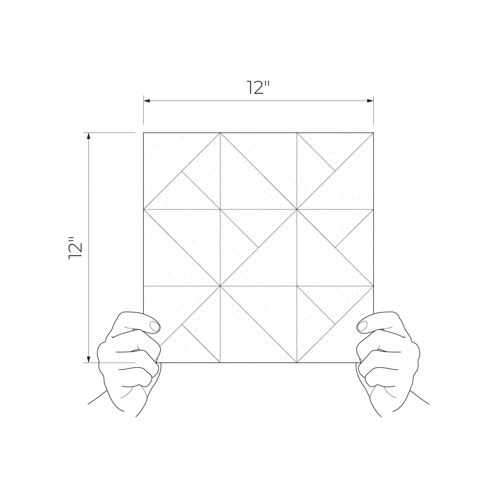 Elle Wood 12x12 Matte Ceramic Structure Mosaics