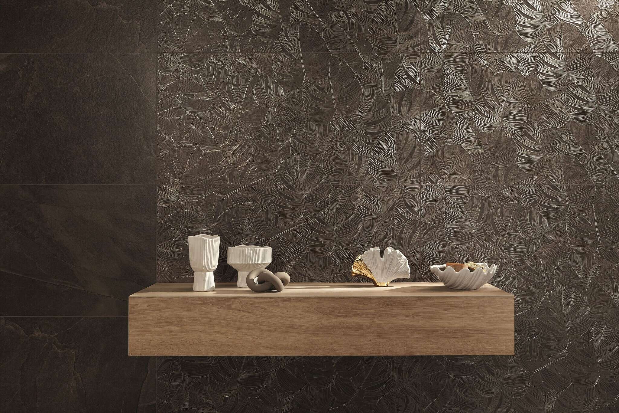 Grand Cave Brown 48x48 Matte Stone Look Structure Porcelain Tile