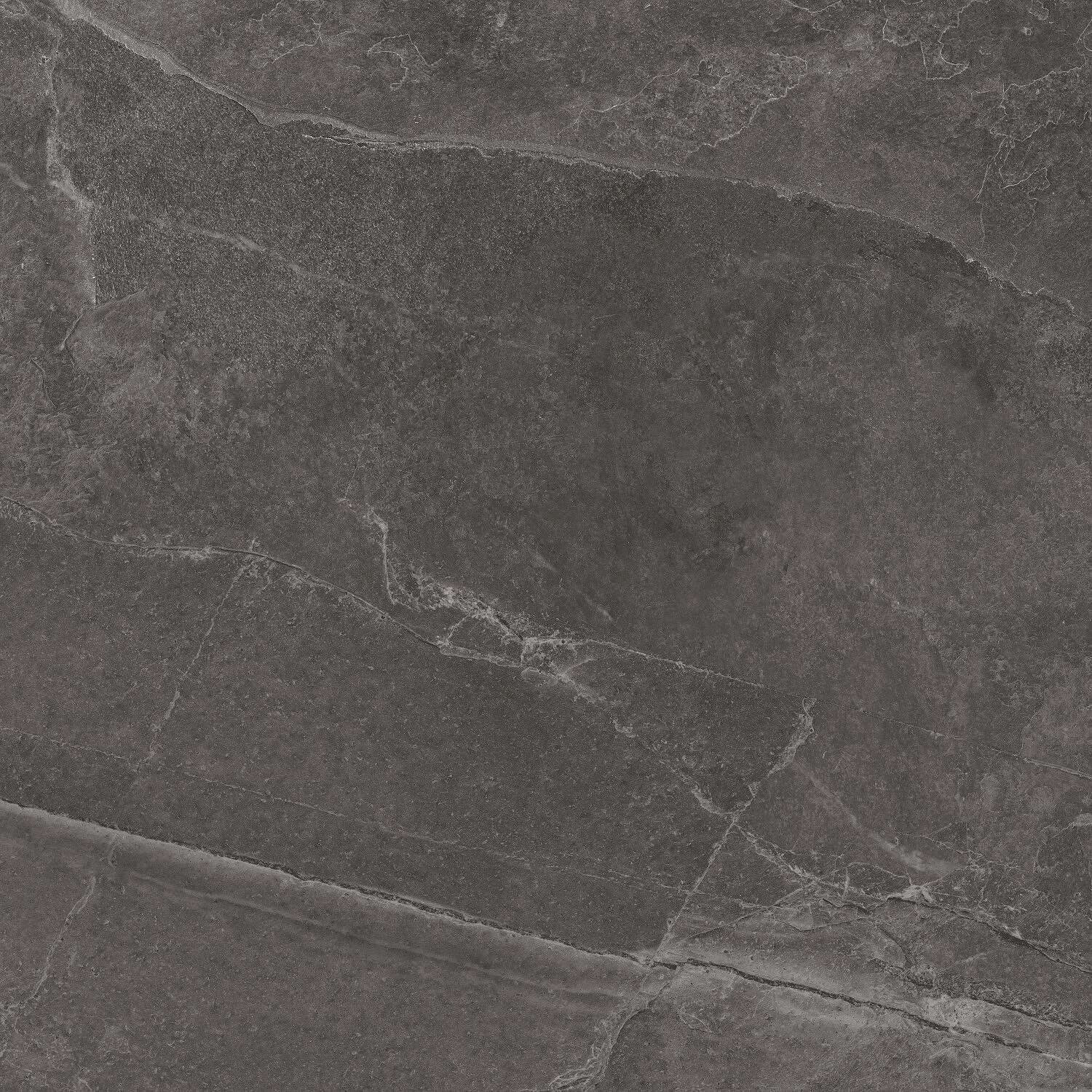 Grand Cave Graphite 32x32 Matte Stone Look Structure Porcelain Tile
