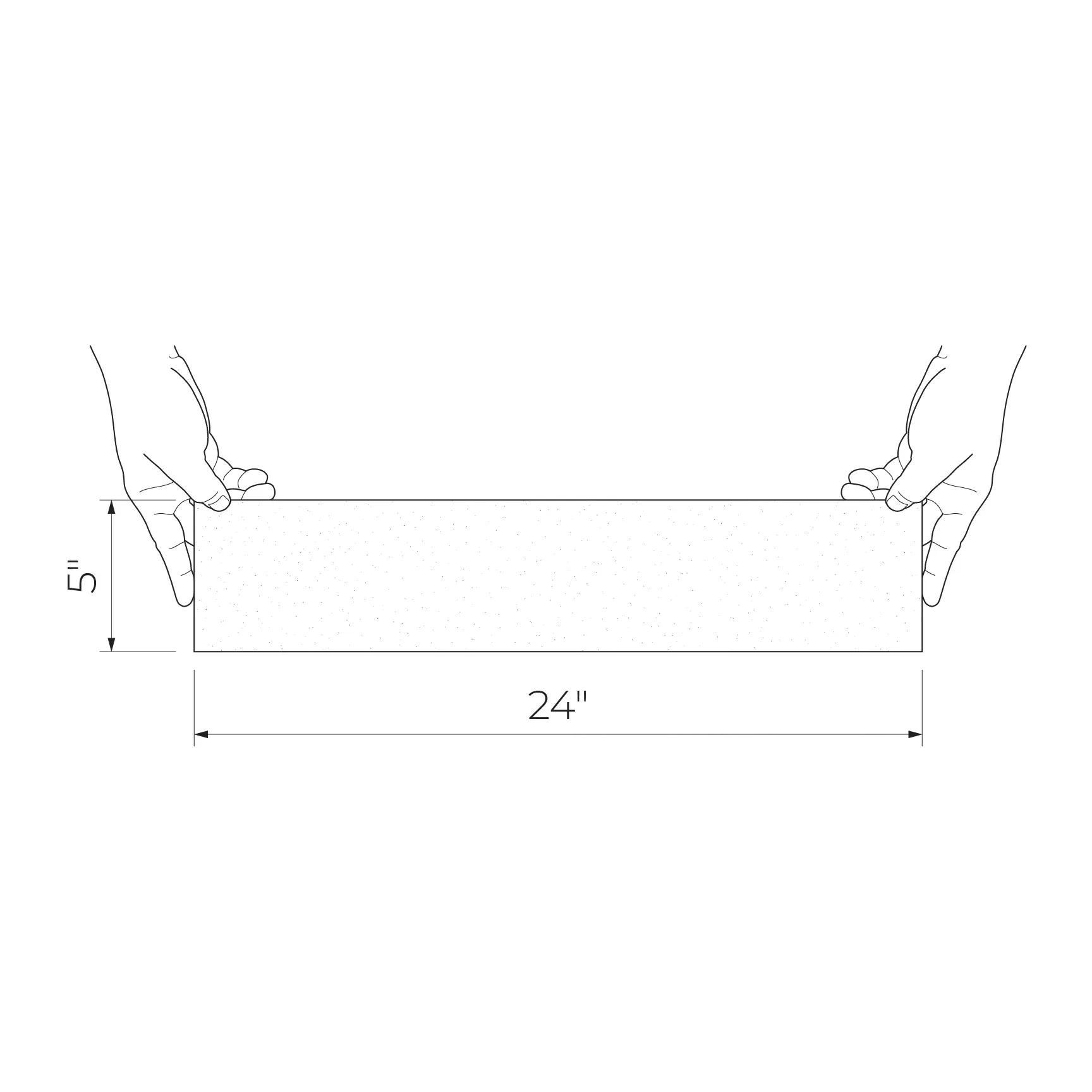 Grigia Gray 5x24 Matte Ceramic Baseboard Tile