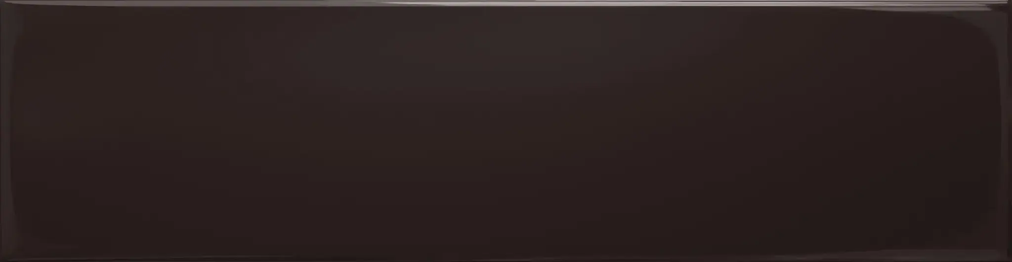 Groove Brown 3x12 Glossy Subway Wall Tile