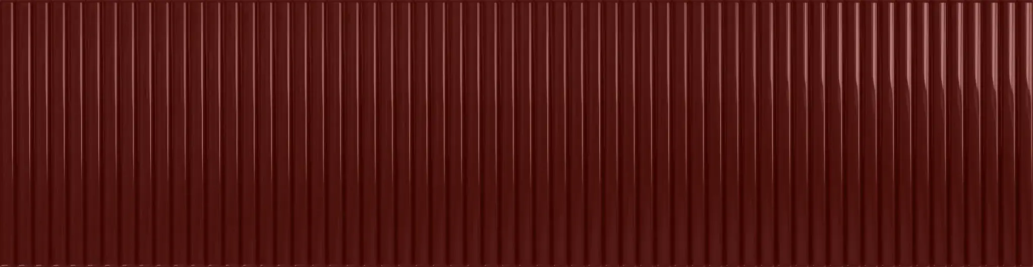 Groove Burgundy 3x12 Glossy Structure 1 Subway Wall Tile