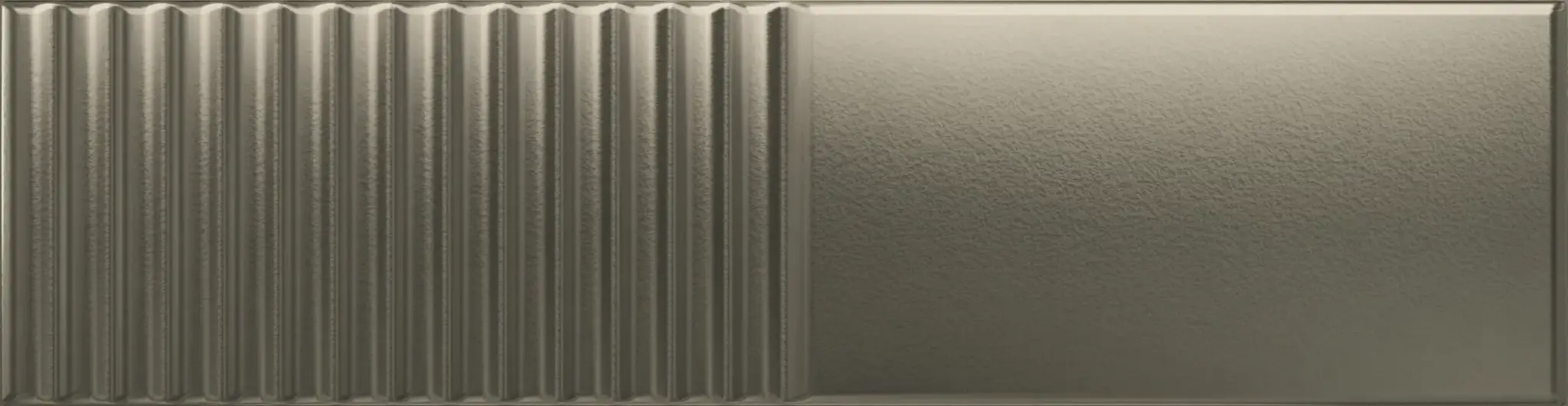 Groove Metallic 3x12 Semi - Matte Structure 2 Subway Wall Tile