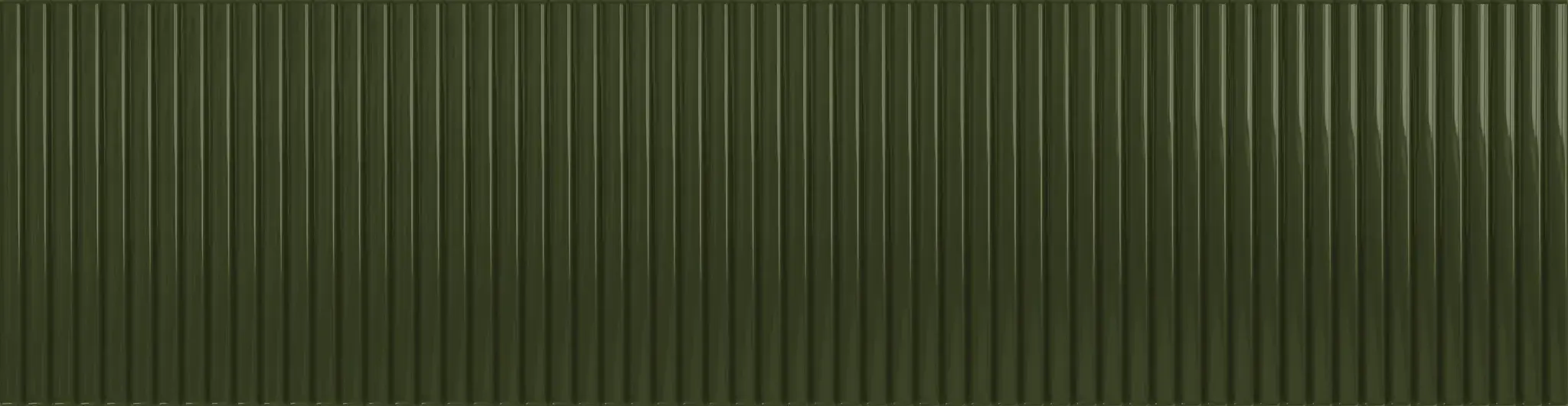 Groove Olive 3x12 Glossy Structure 1 Subway Wall Tile