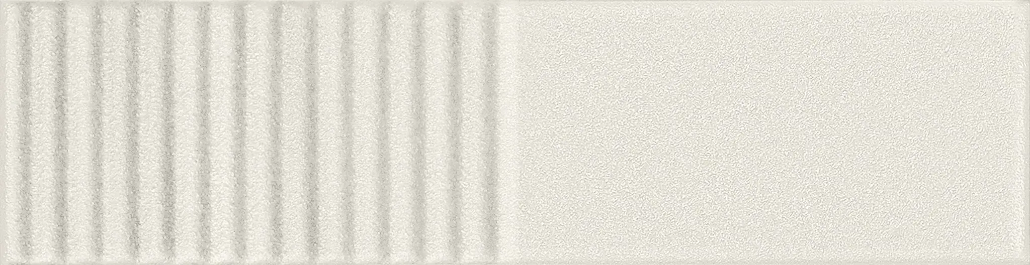Groove White Sugar 3x12 Glossy Structure 2 Subway Wall Tile