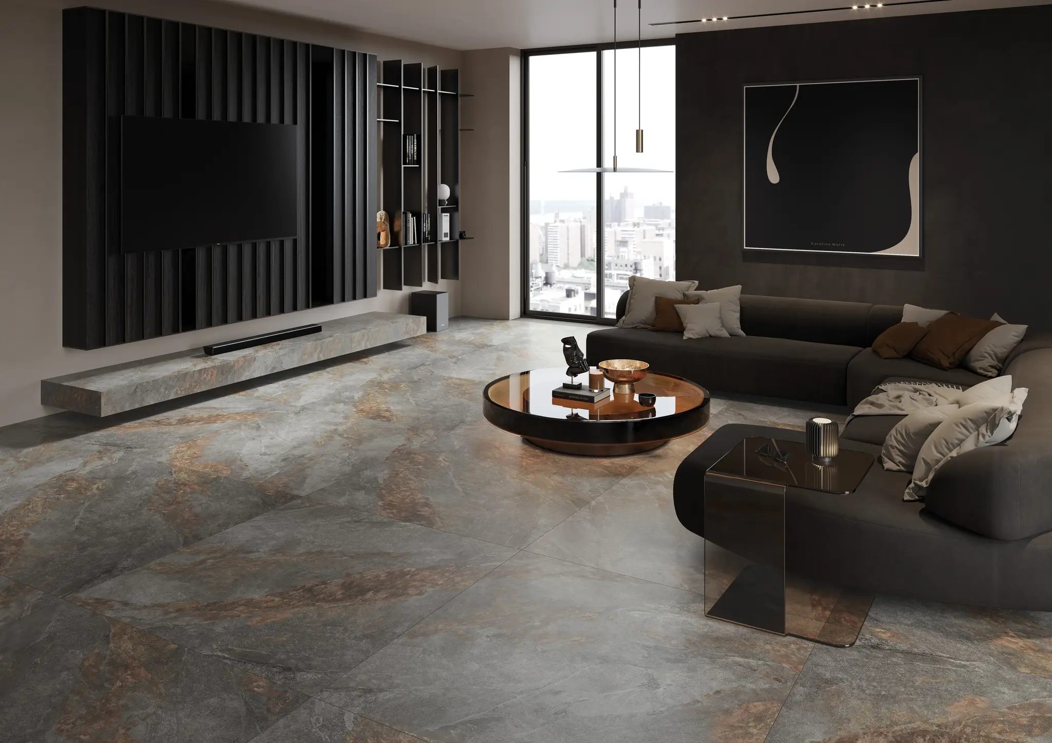 Halcyon Gray 48x110 Matte Structure Porcelain Tile