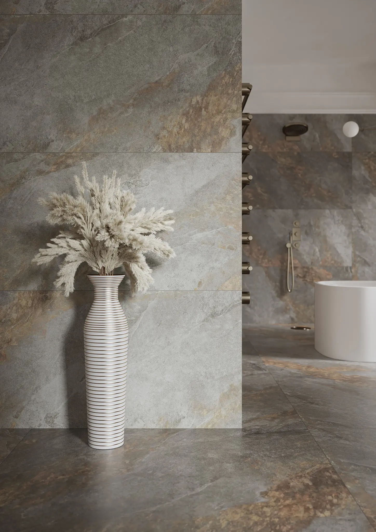 Halcyon Sample - Halcyon Light Gray 24x48 Matte Structure Porcelain Tile