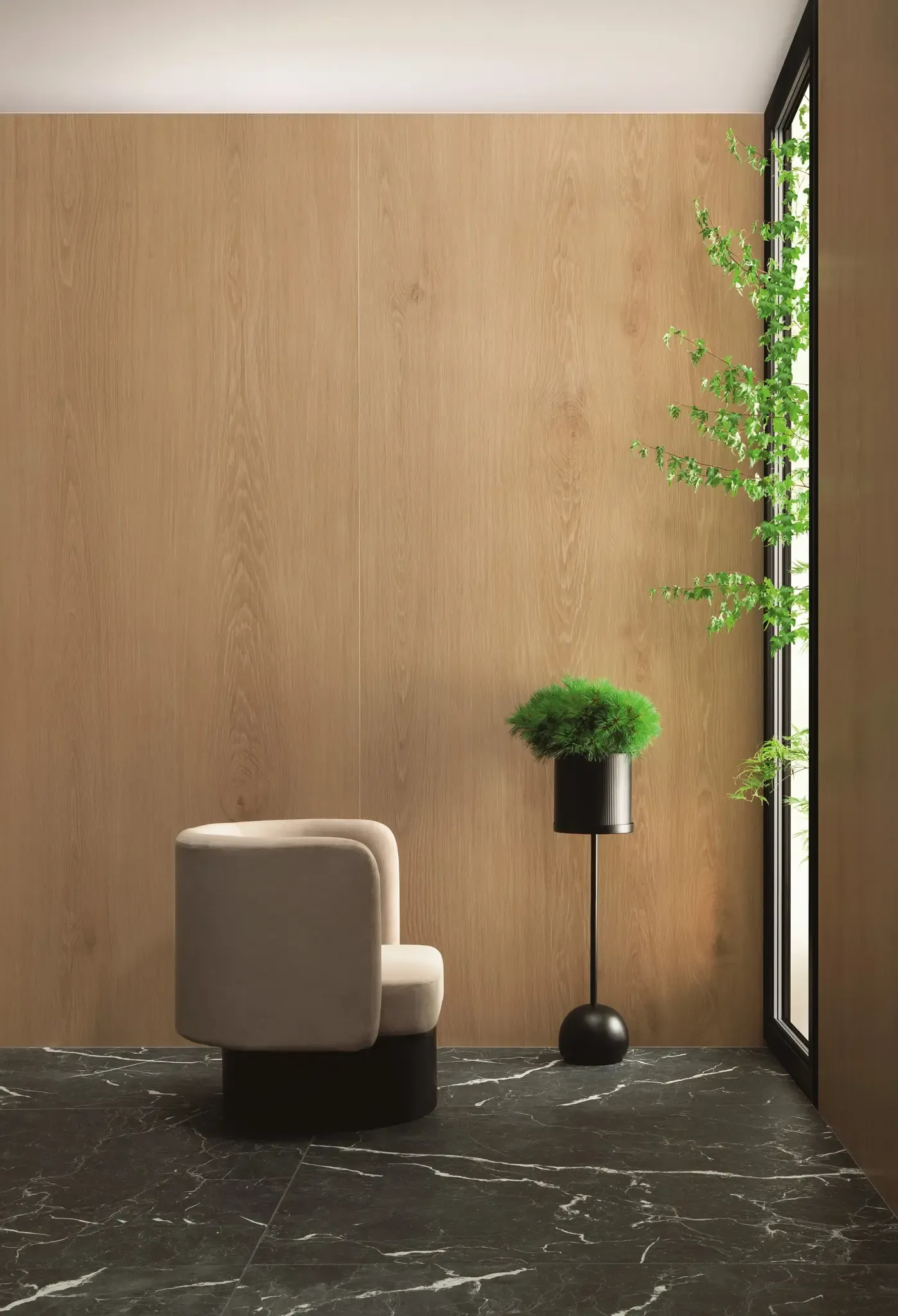 Honey Wood Beige 48x108 Matte Wood Look Structure Porcelain Tile