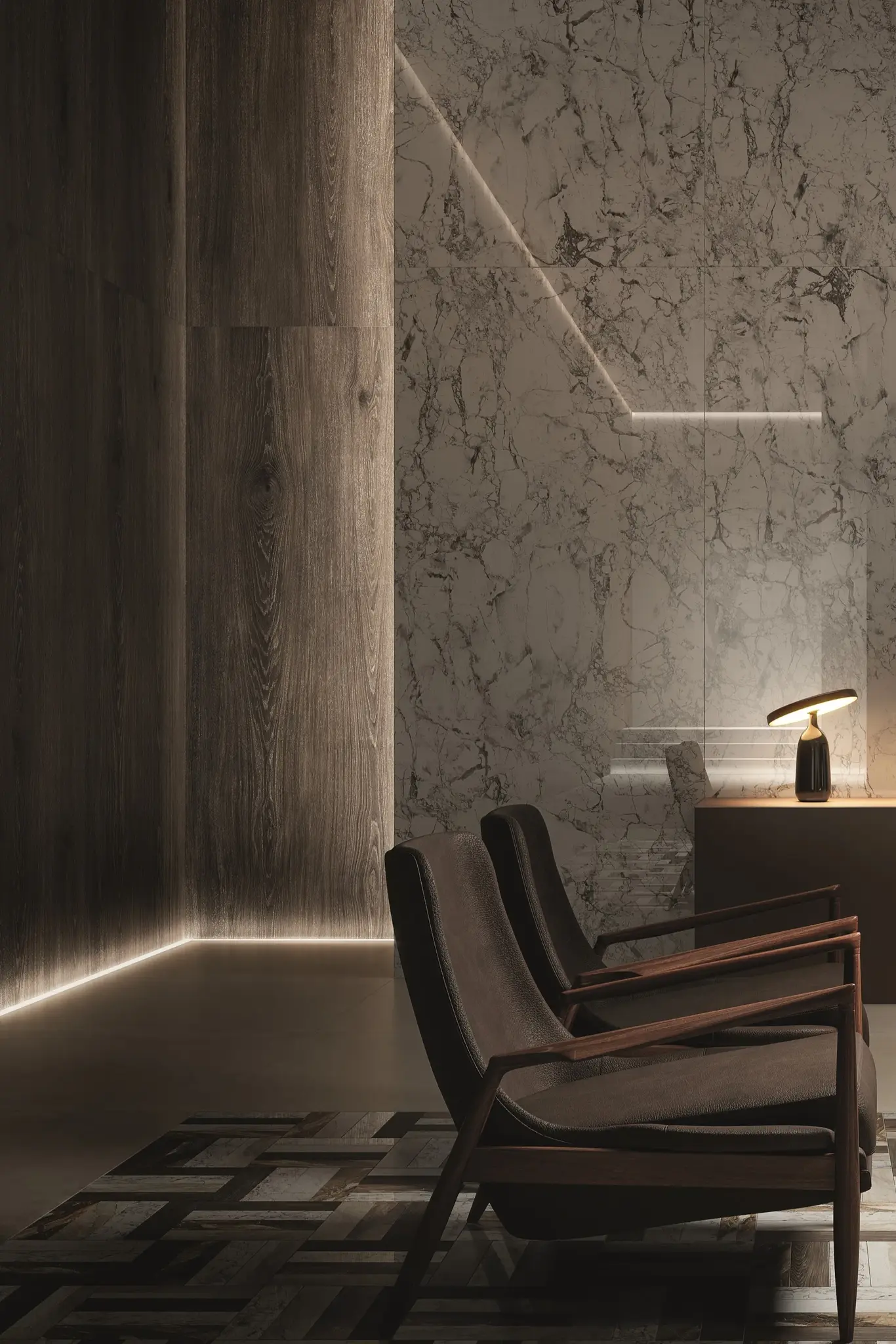 Honey Wood Brown 48x108 Matte Wood Look Structure Porcelain Tile