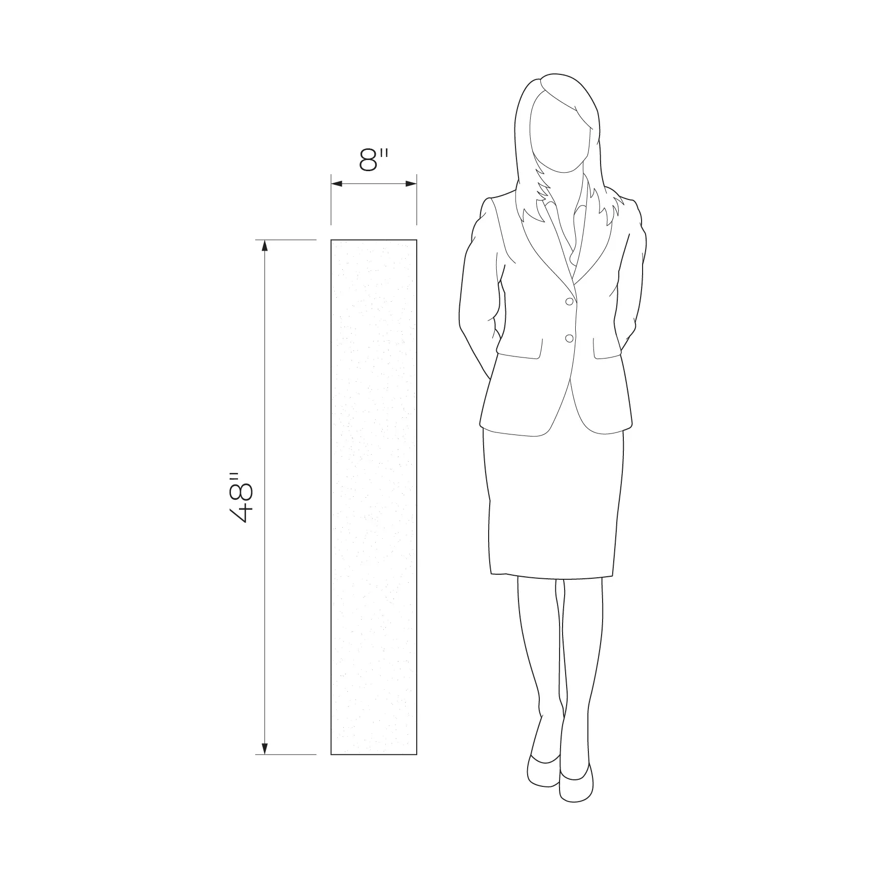 Honey Wood brown 7.48 x 47.16 STR Porcelain tile