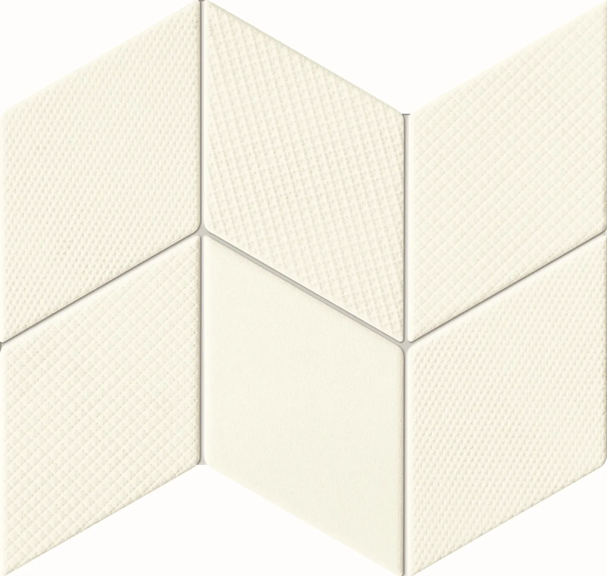 House of Tones White 9x12 Matte Ceramic Wall Mosaic