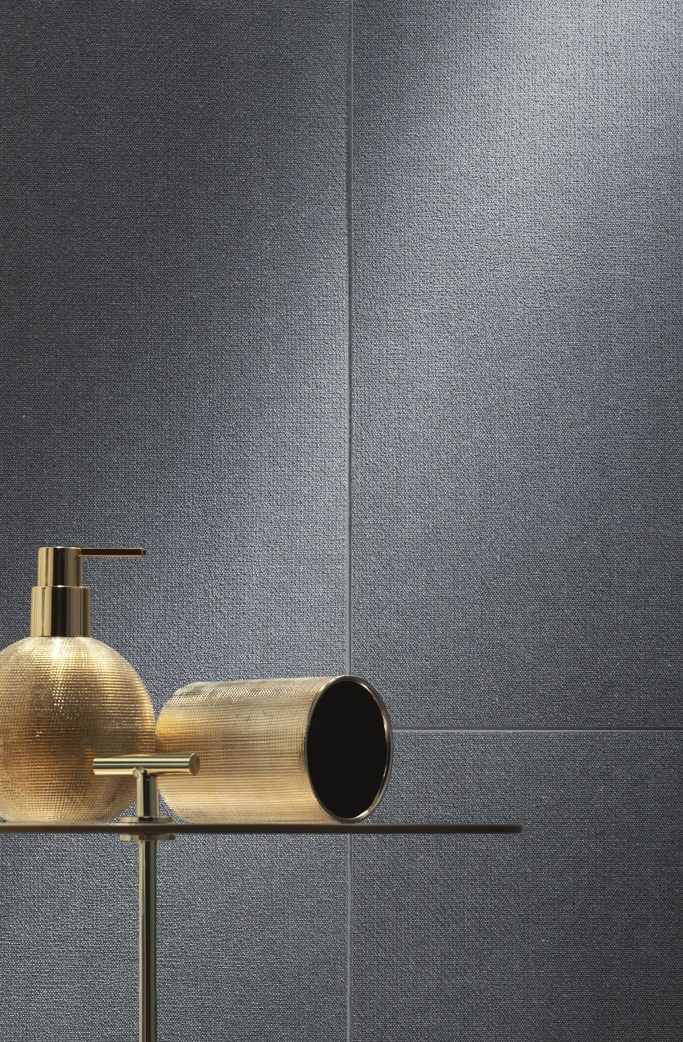 House of Tones Navy 13X36 Matte Linen Look Ceramic Wall Tile