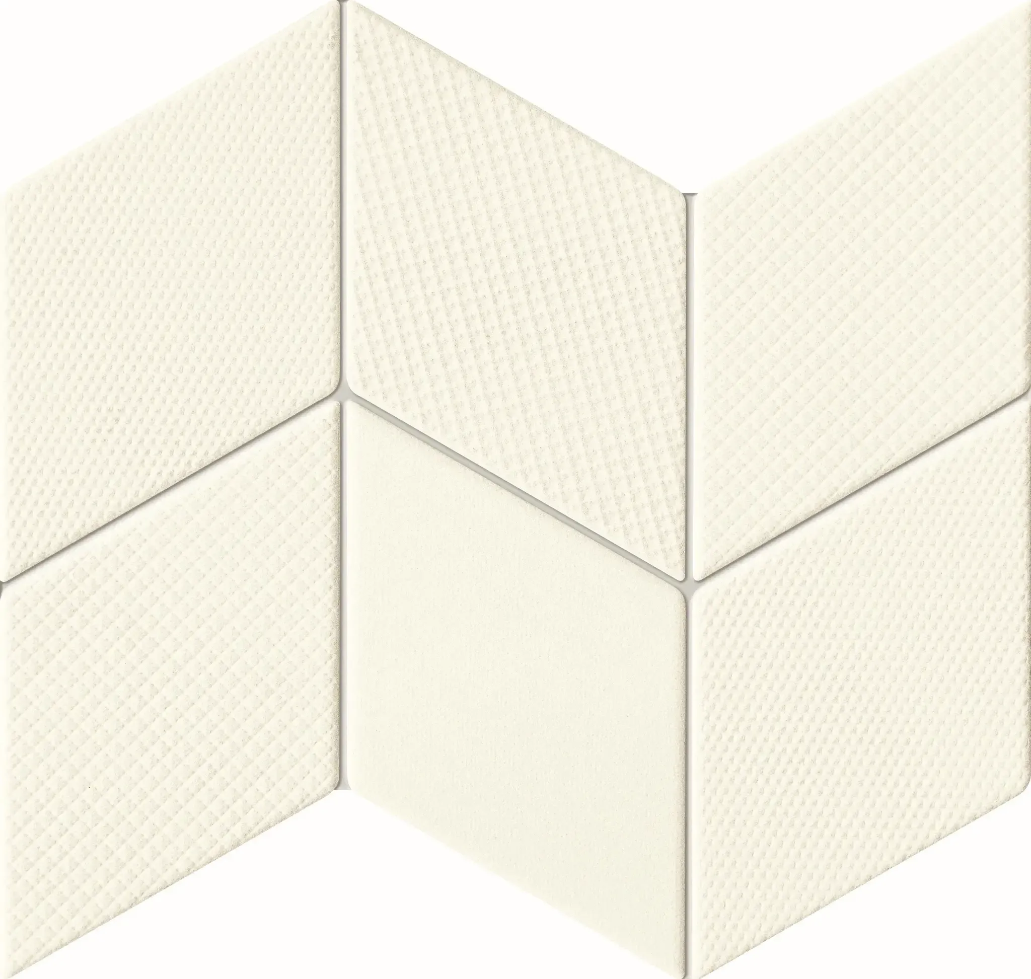 House of Tones Sample - House of Tones White 9x12 Matte Ceramic Wall Mosaic
