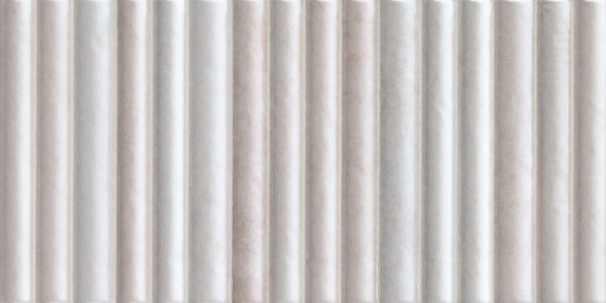 Incurve Bis Incurve Fluted Linen White 6x12 Glossy Ceramic Wall Structure Tile
