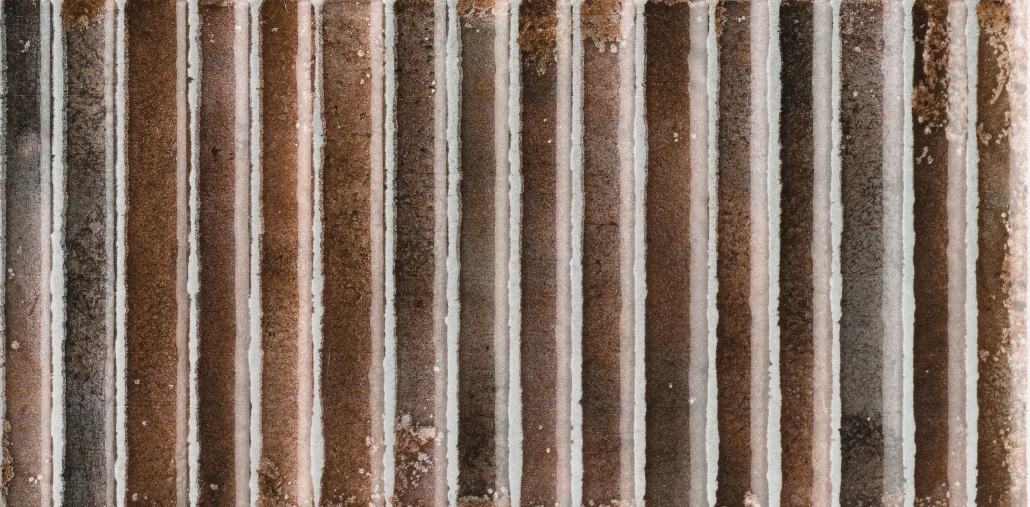 Incurve Fluted Brown 6x12 Glossy Ceramic Wall Structure Tile