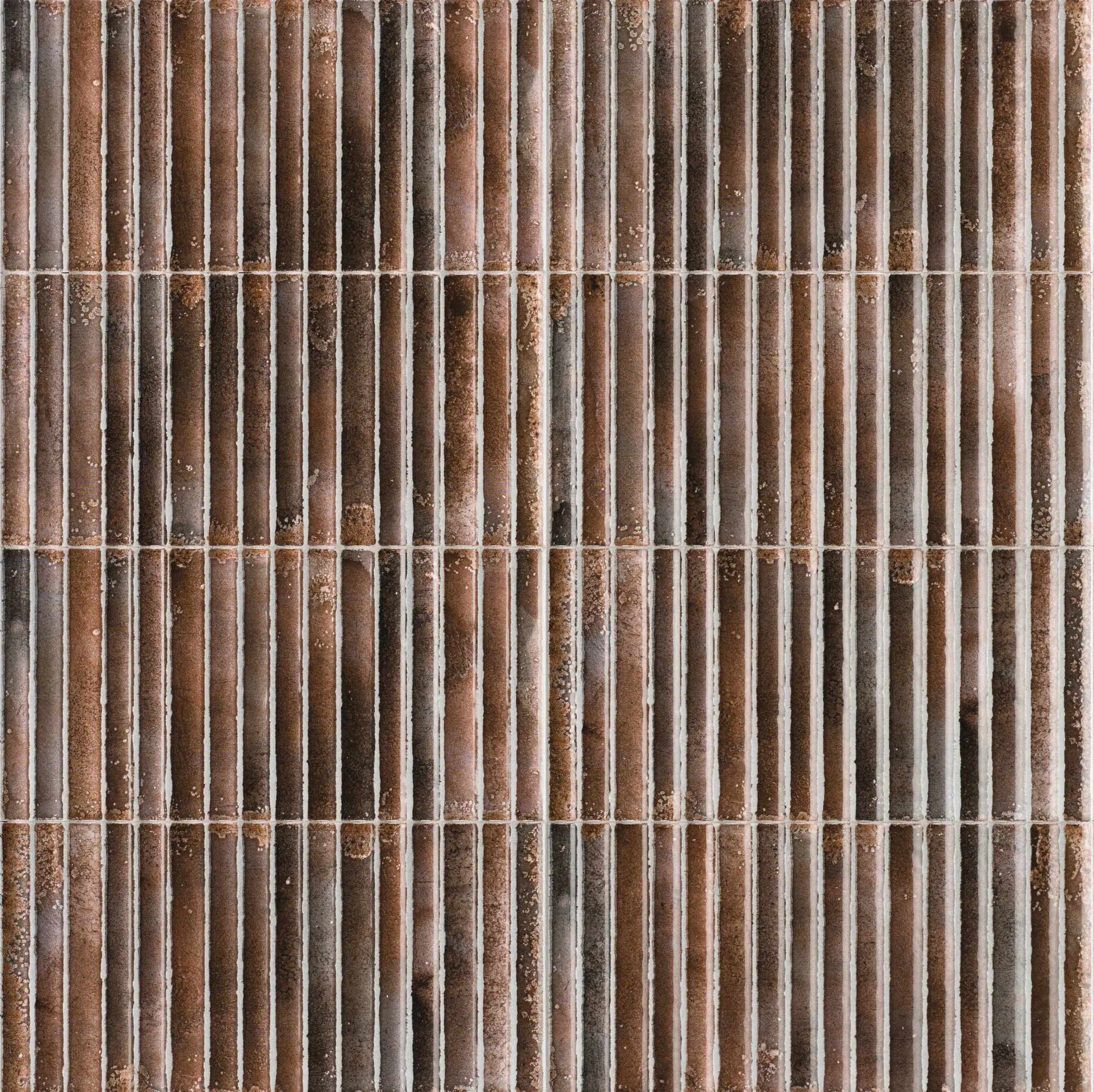 Incurve Fluted Brown 6x12 Glossy Ceramic Wall Structure Tile