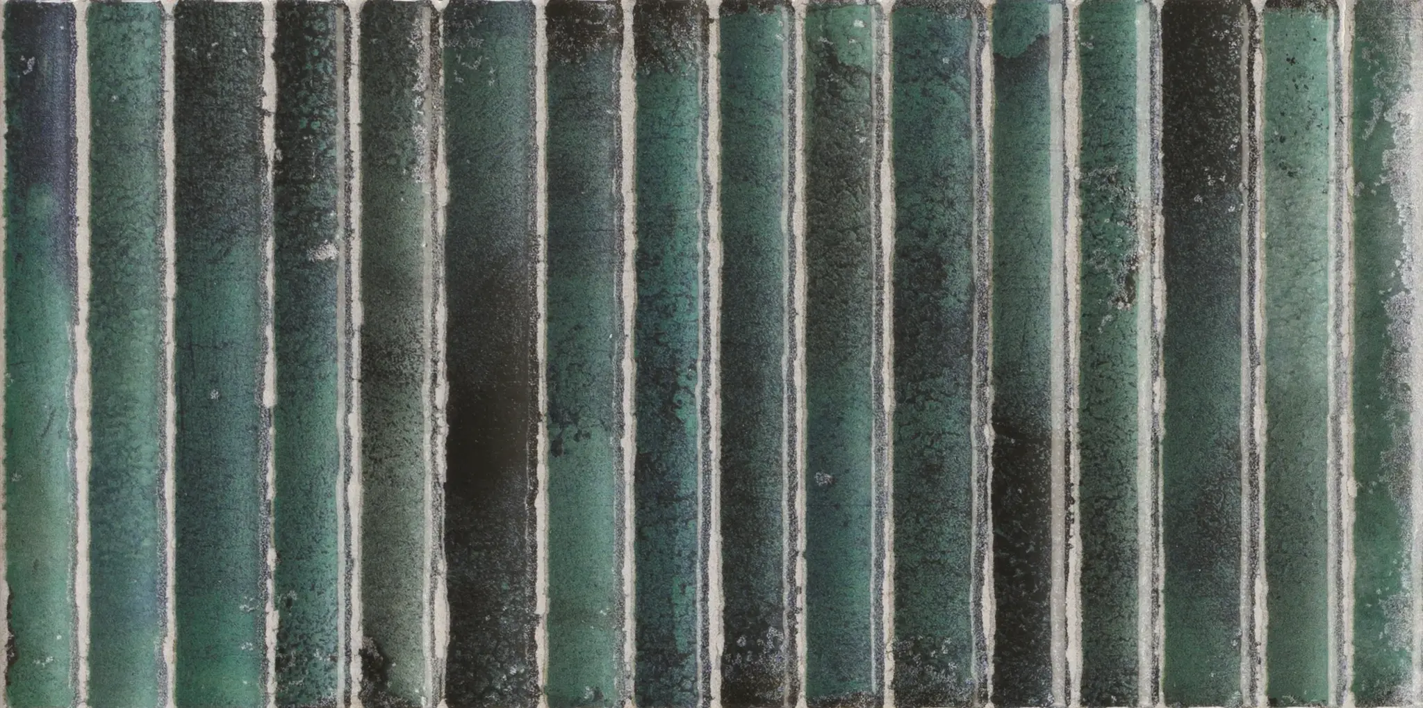 Incurve Fluted Green 6x12 Glossy Ceramic Wall Structure Tile