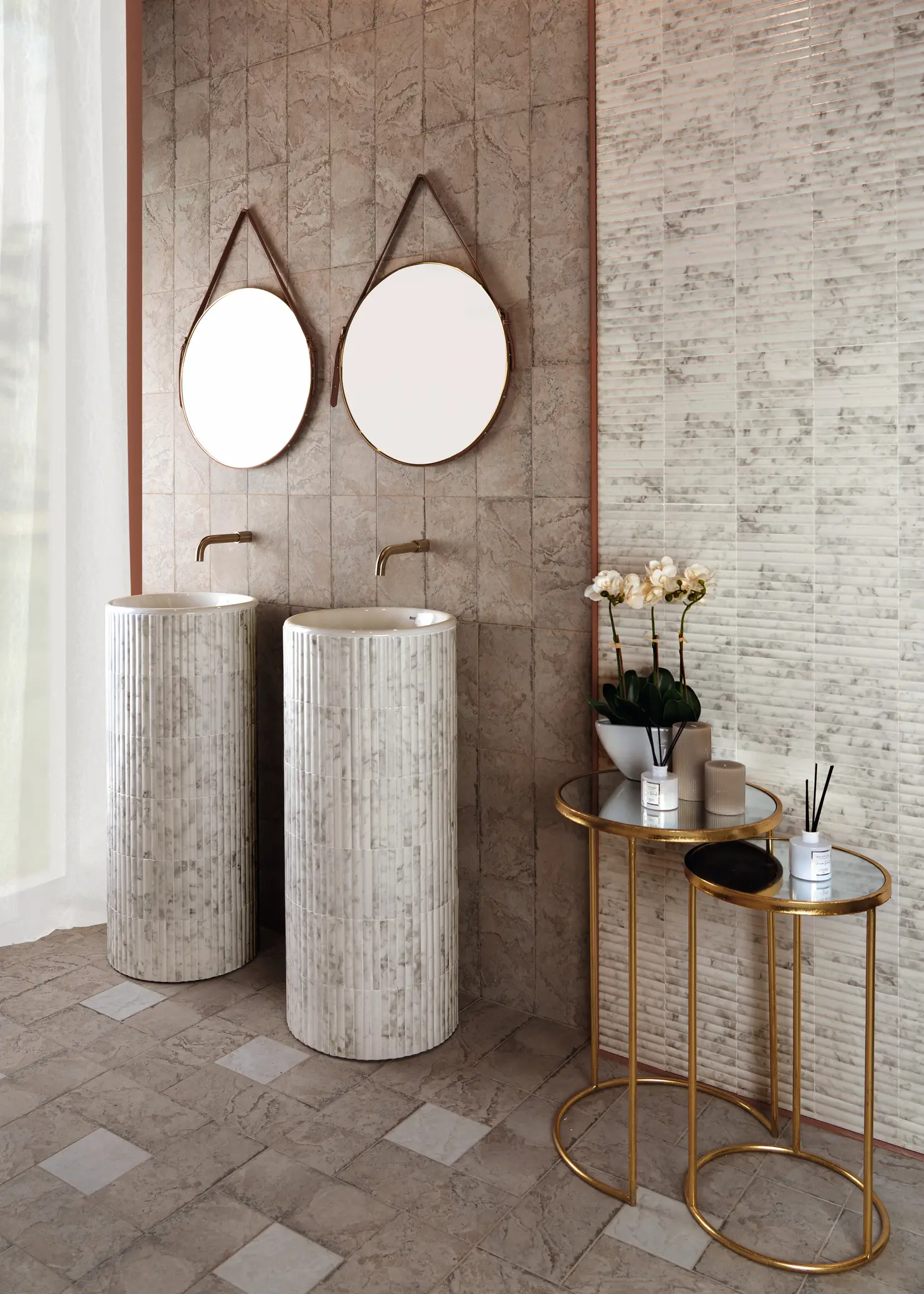 Incurve Fluted Marble 6x12 Semi-Glossy Ceramic Wall Structure Tile