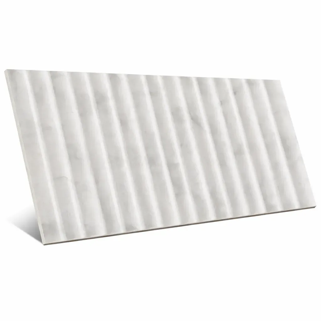 Incurve Fluted Marble 6x12 Semi-Glossy Ceramic Wall Structure Tile