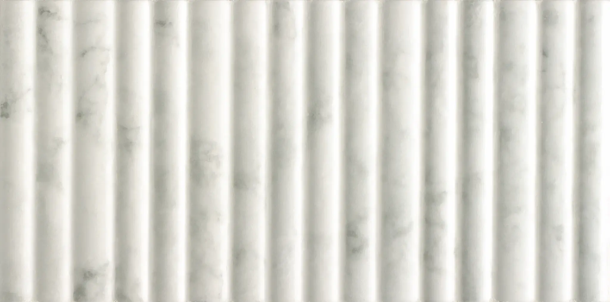 Incurve Fluted Marble 6x12 Semi-Glossy Ceramic Wall Structure Tile