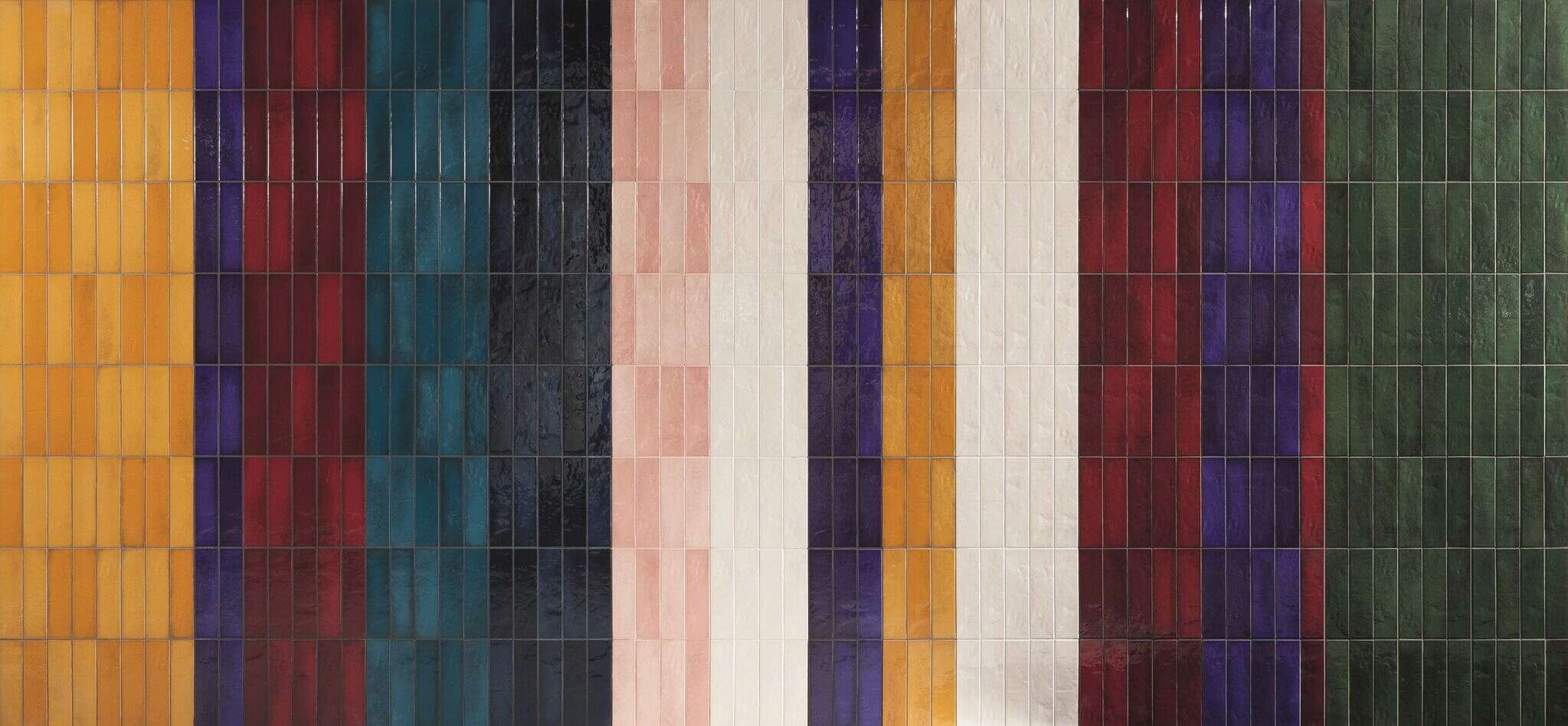 Masovia Turchese "B" 3x12 Glossy Ceramic Structure Subway Wall Tile