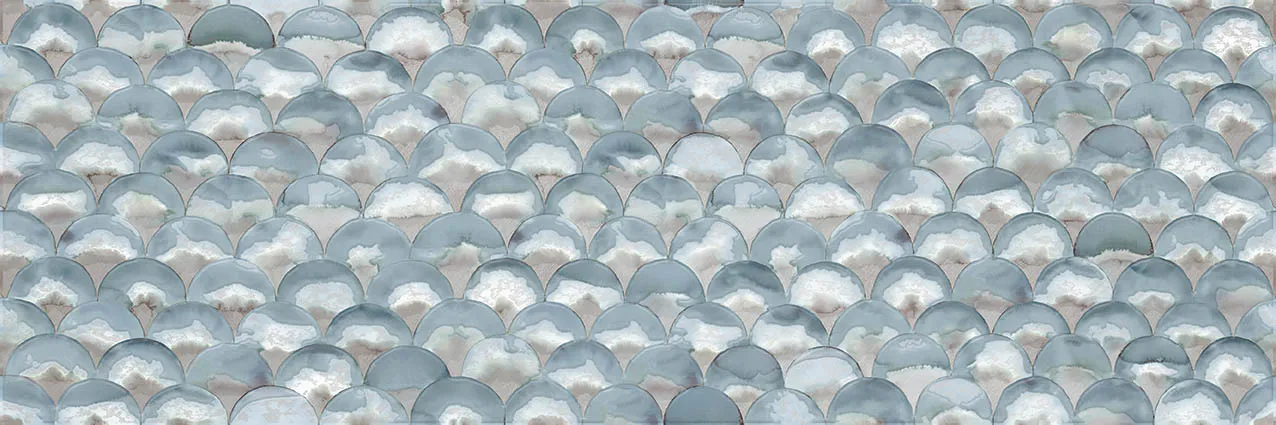 Meri Blue 12x36 Semi - Satin Structure Ceramic Wall Décor Tile