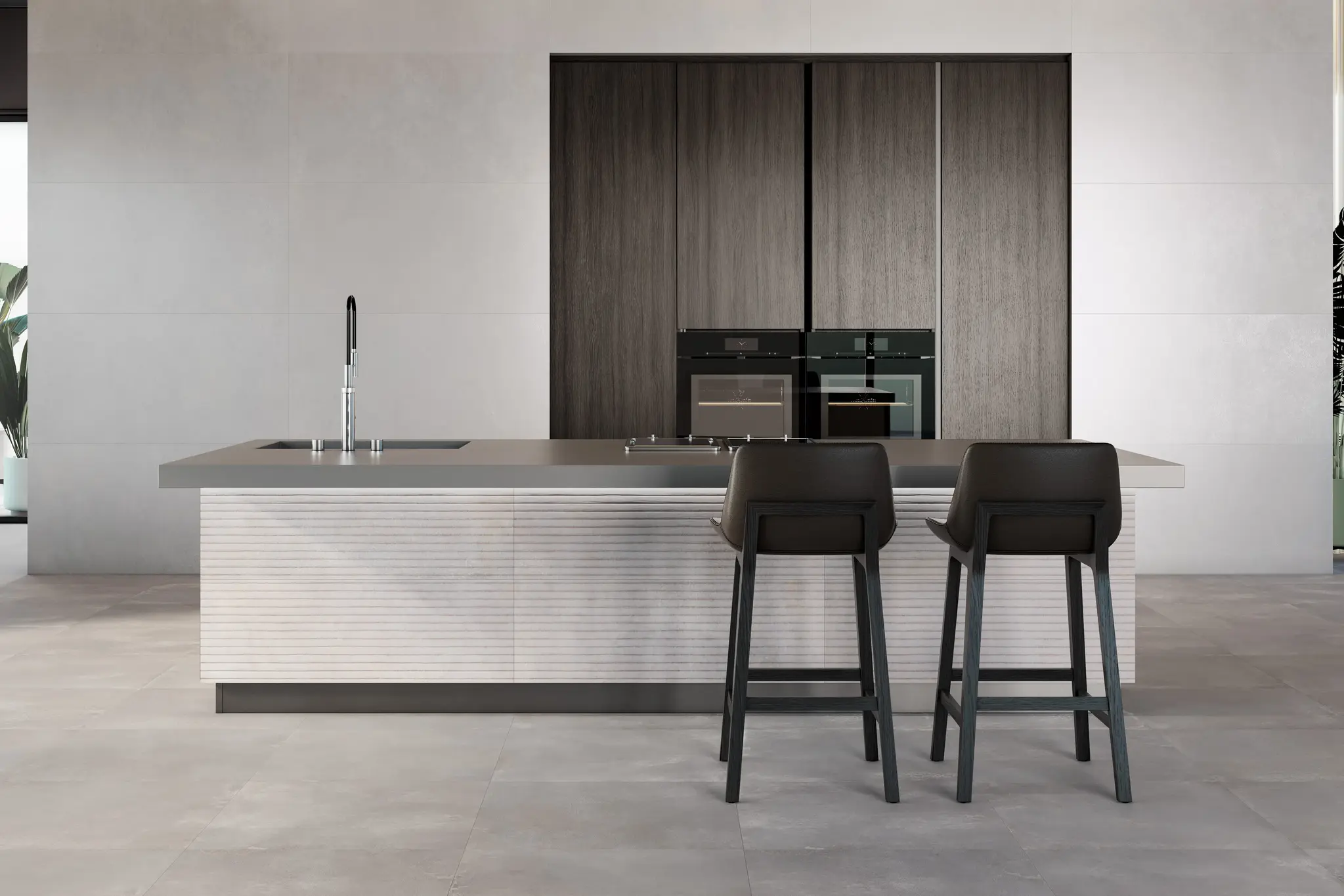 Metallic Gray 24x48 Matte Porcelain Tile