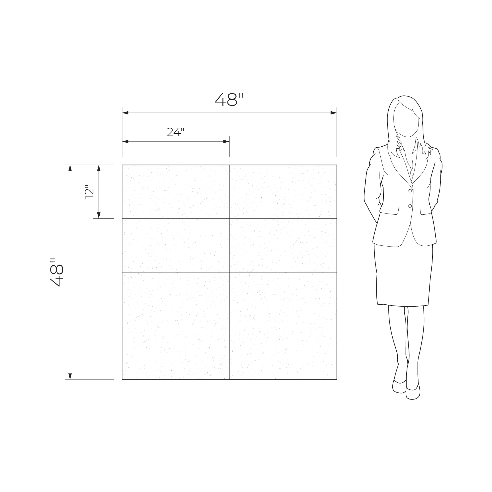 Modern Pearl Parrots 48x48 Ceramic Wall Décor Tile - (Set of 8 tiles, 12x24 each)